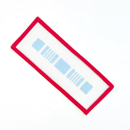 Ticking Stripe Key FobLittle stitches needleworksCanvasThe Red Thread Atelier