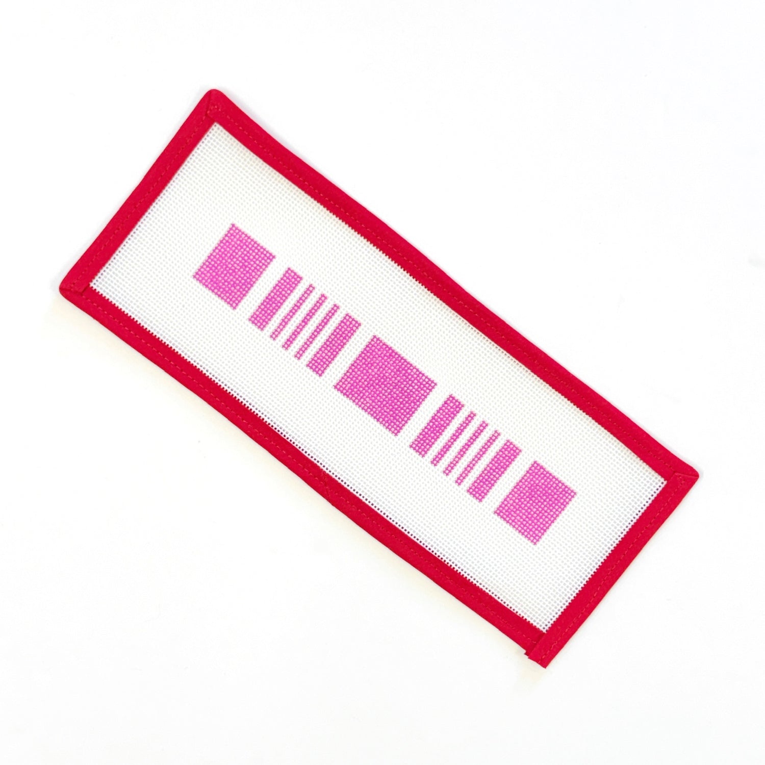Ticking Stripe Key FobLittle stitches needleworksCanvasThe Red Thread Atelier