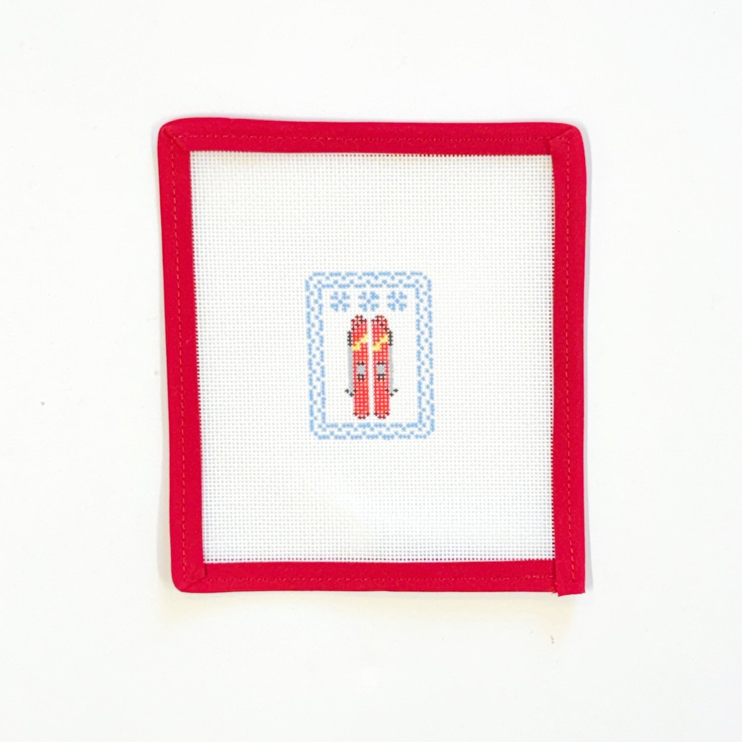 Ski Patch / KeyFobLittle stitches needleworksCanvasThe Red Thread Atelier
