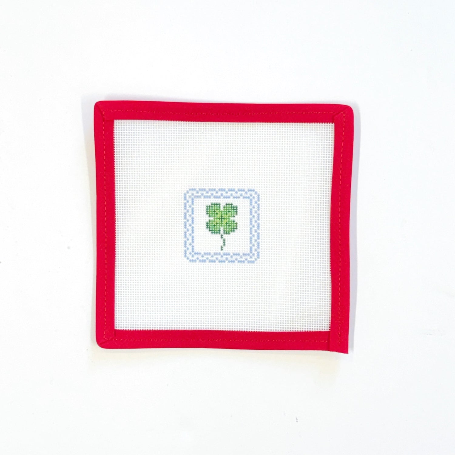 4 Leaf Clover Patch / KeyFobLittle stitches needleworksThe Red Thread Atelier