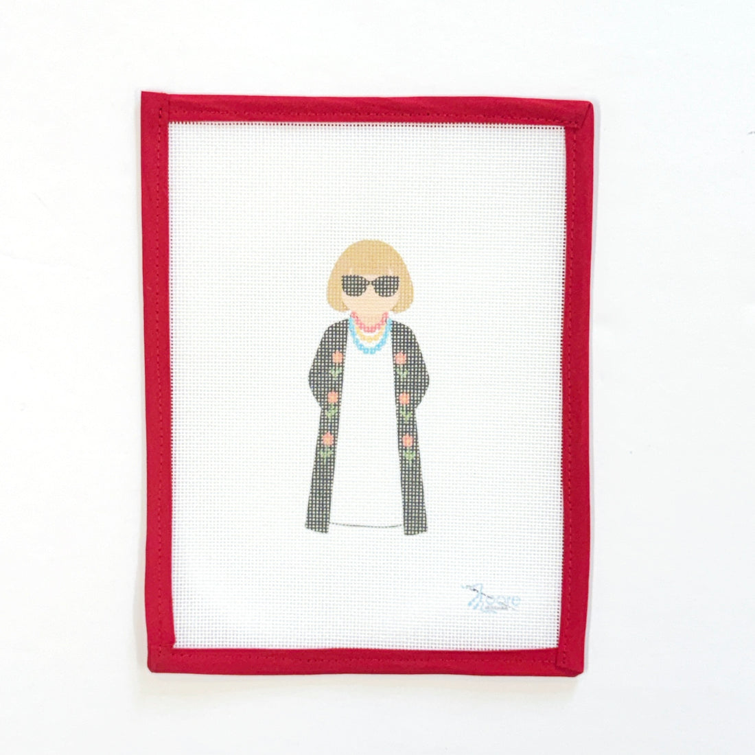 Anna WintourMoore StitchingCanvasThe Red Thread Atelier