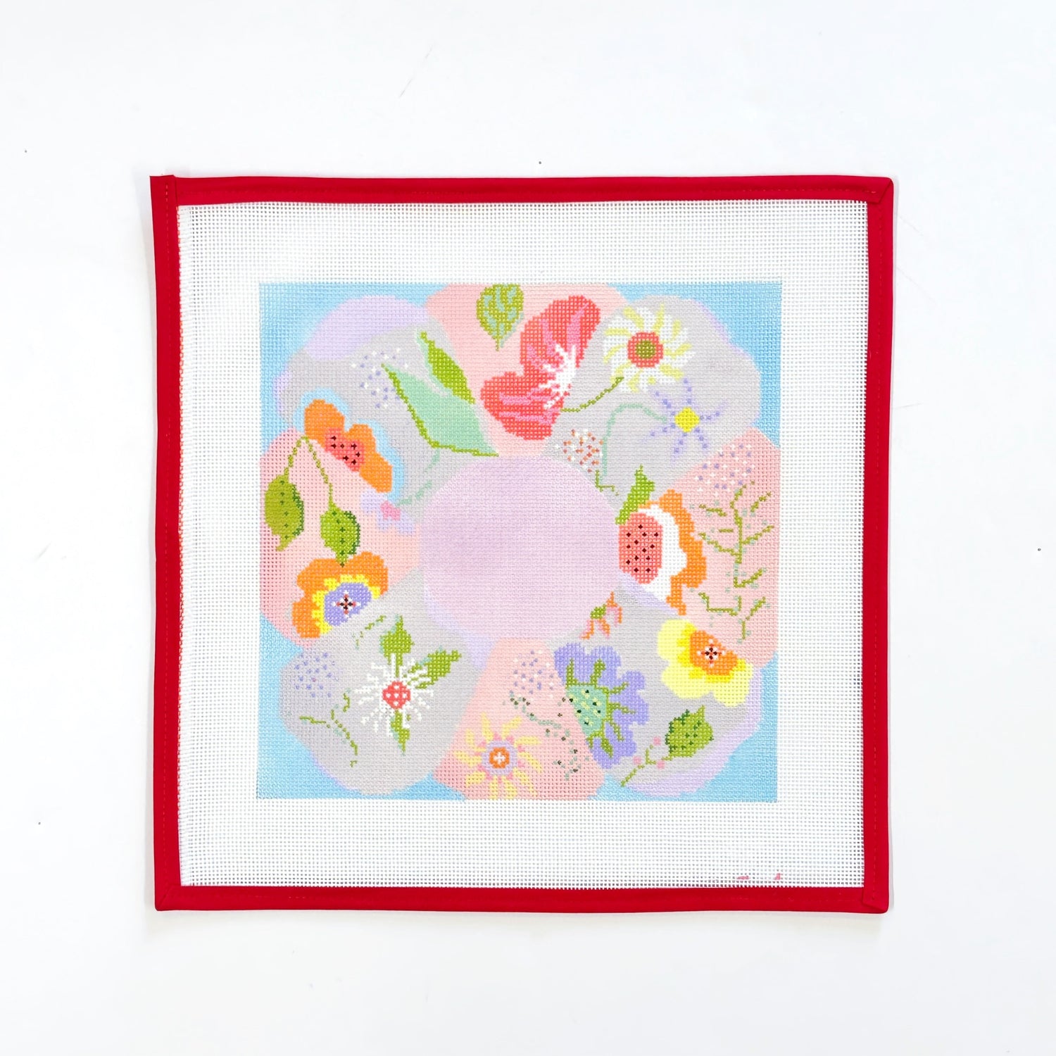 Big Big Flower - blueMimi In StitchesCanvasThe Red Thread Atelier