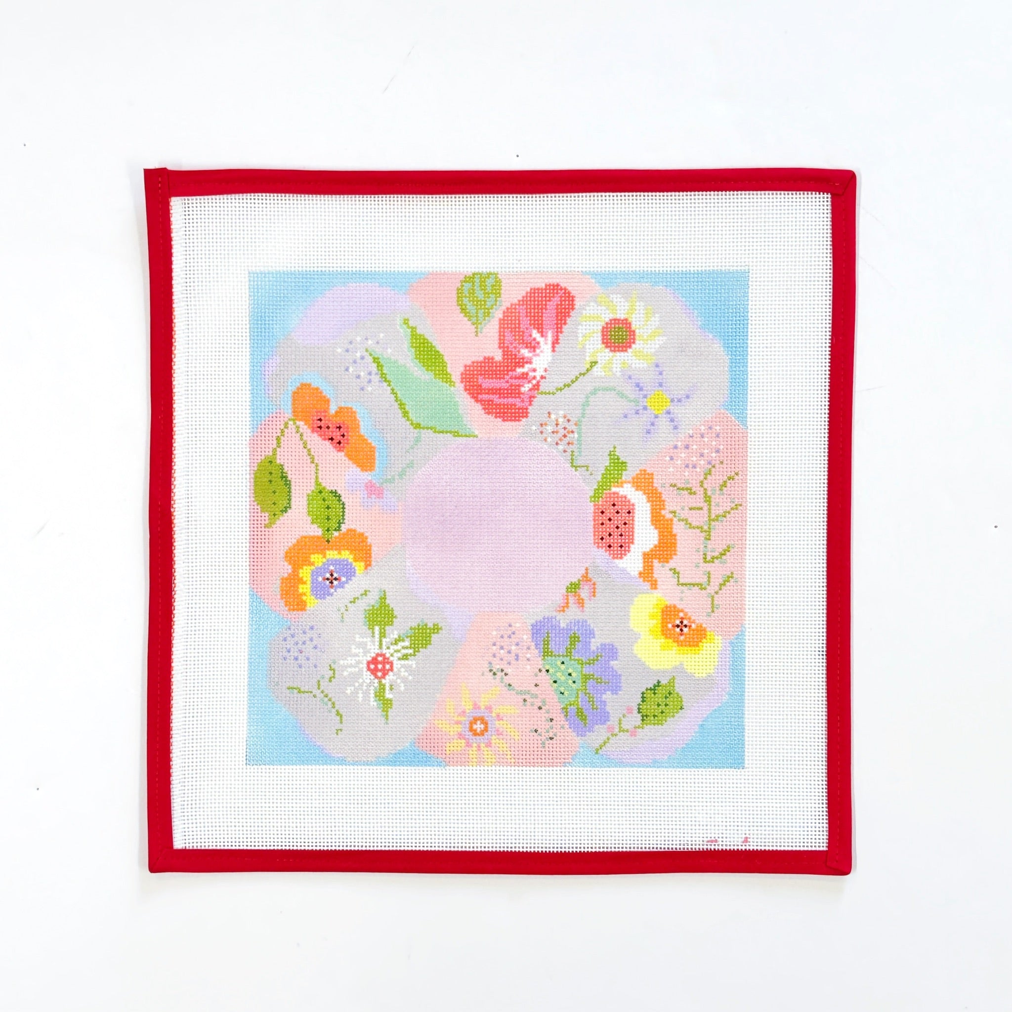 Big Big Flower - blueMimi In StitchesCanvasThe Red Thread Atelier