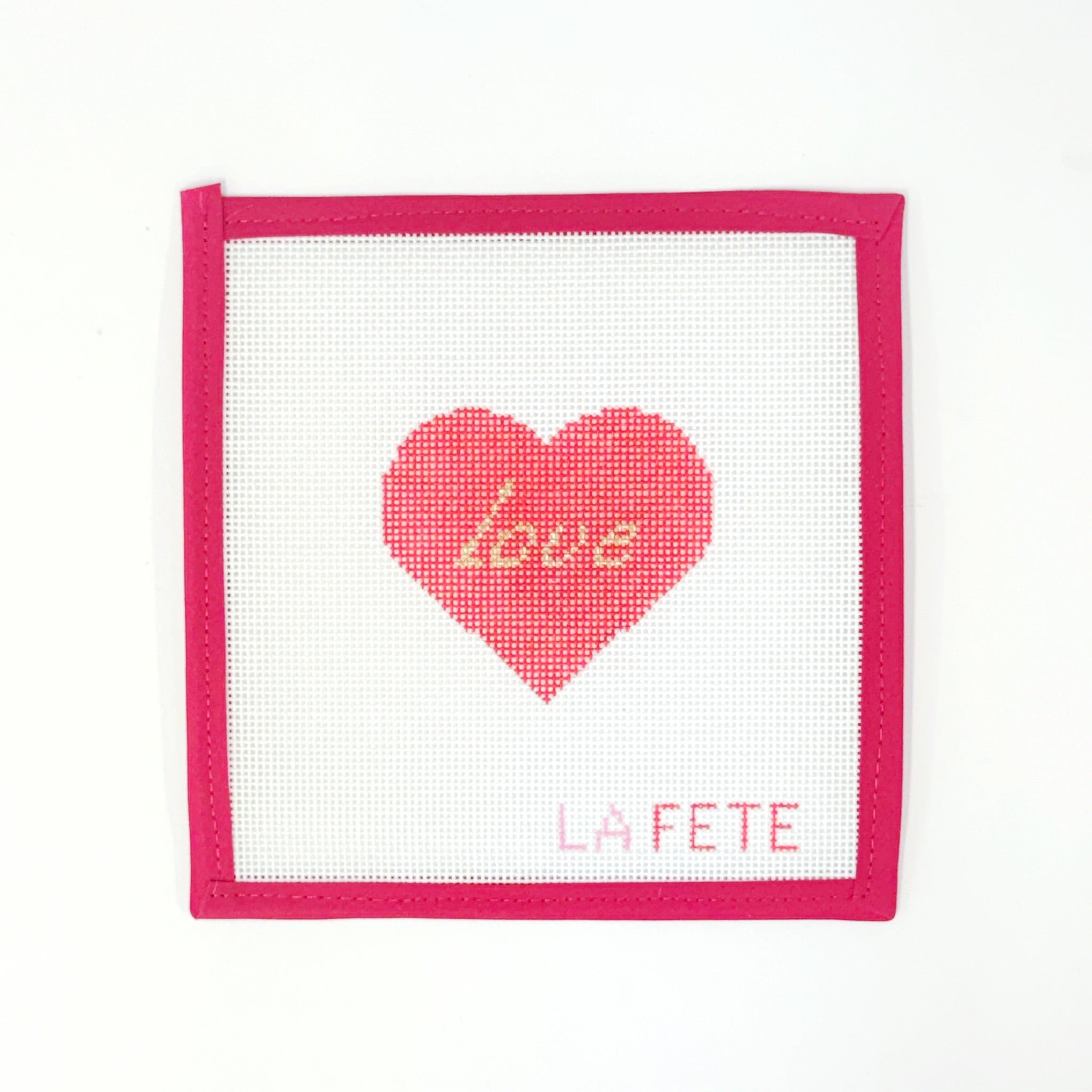 Love Heart - redLa FeteCanvasThe Red Thread Atelier