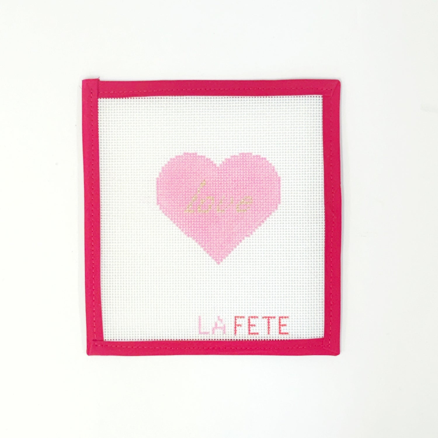 Love Heart - pinkLa FeteCanvasThe Red Thread Atelier