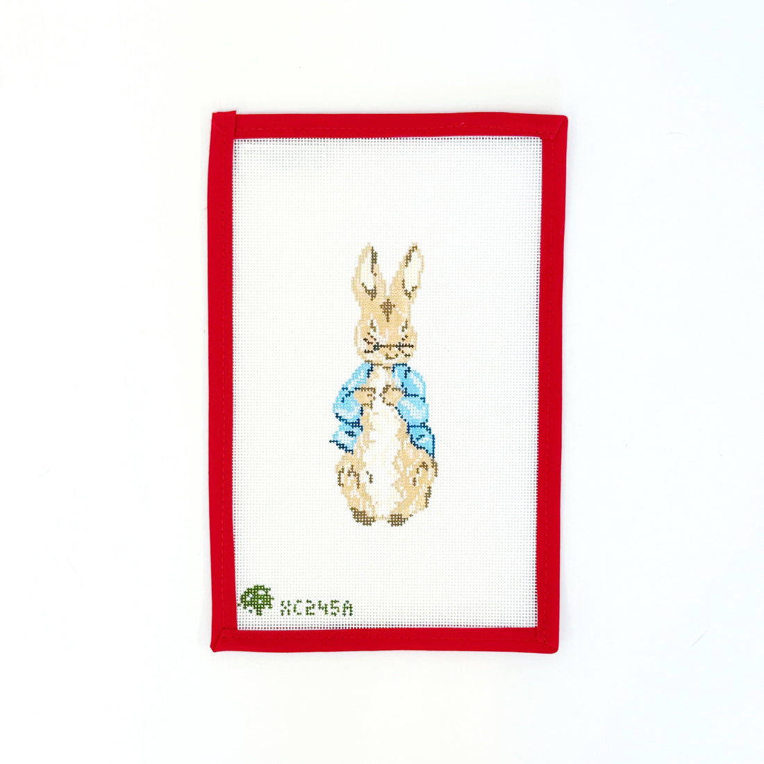 Peter Rabbit - blue 18mElm Tree NeedlepointCanvasThe Red Thread Atelier
