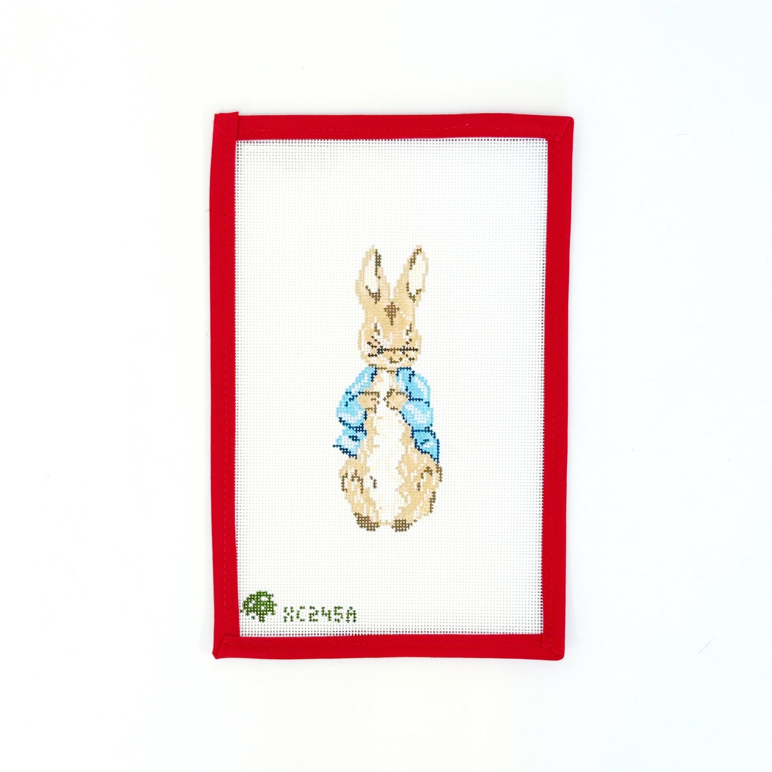 Peter Rabbit - blue 18mElm Tree NeedlepointCanvasThe Red Thread Atelier