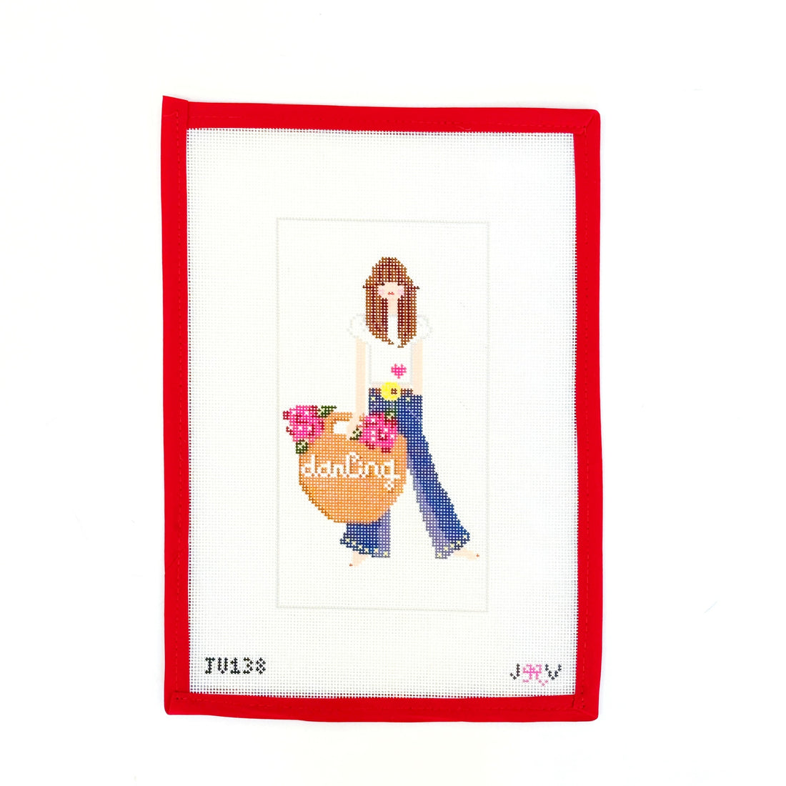 Jane BirkinJennifer Vallez NeedlepointCanvasThe Red Thread Atelier