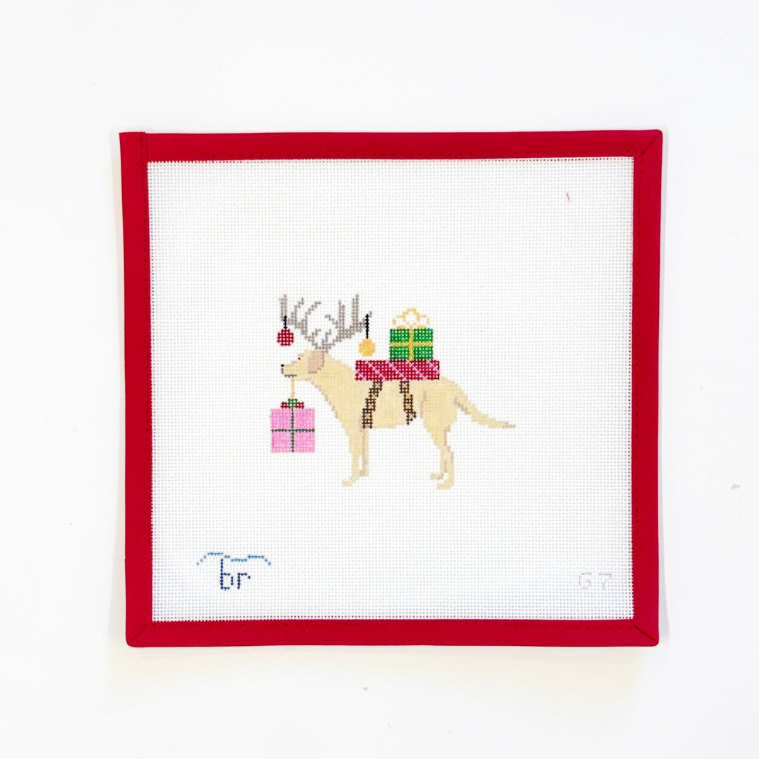 Yellow Lab w Gifts