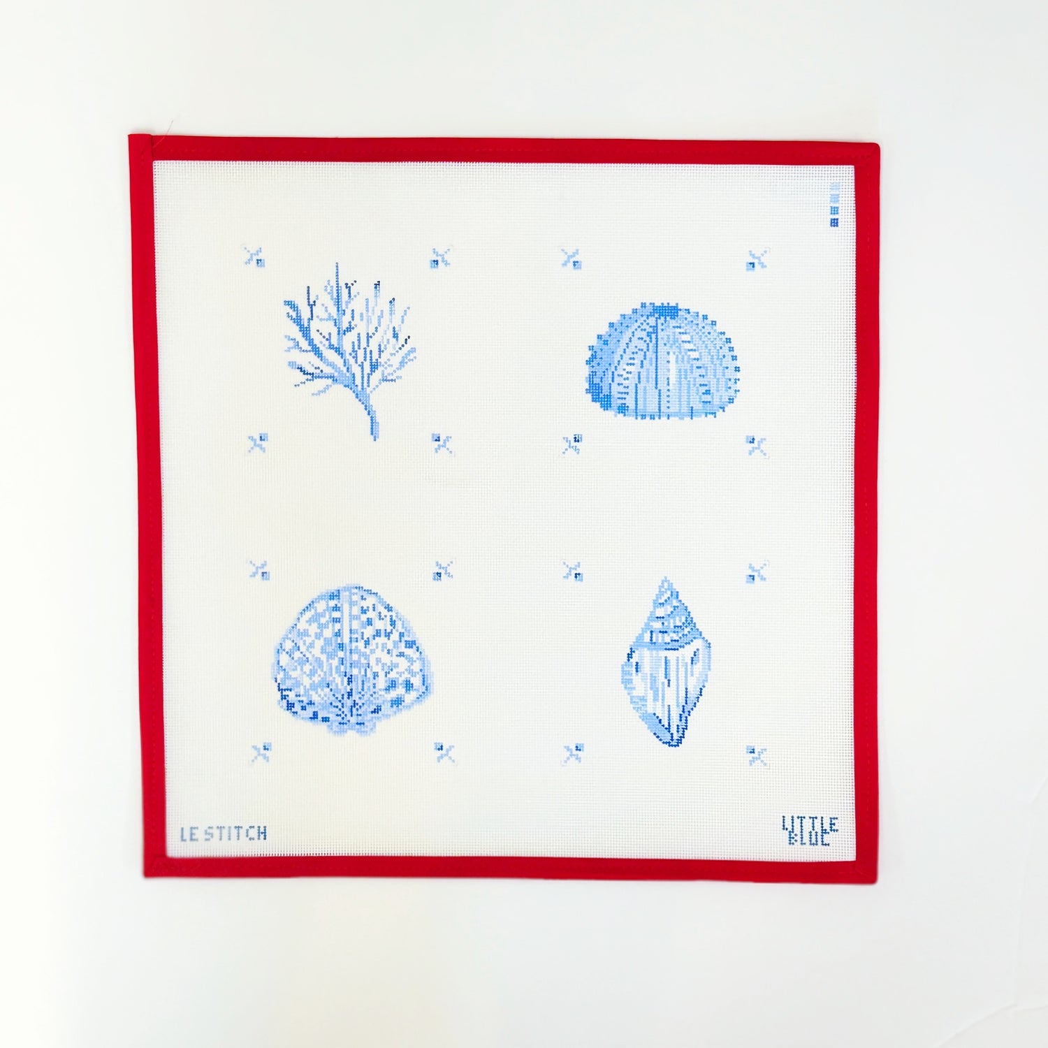 Ocean Delft CoastersLe StitchCanvasThe Red Thread Atelier