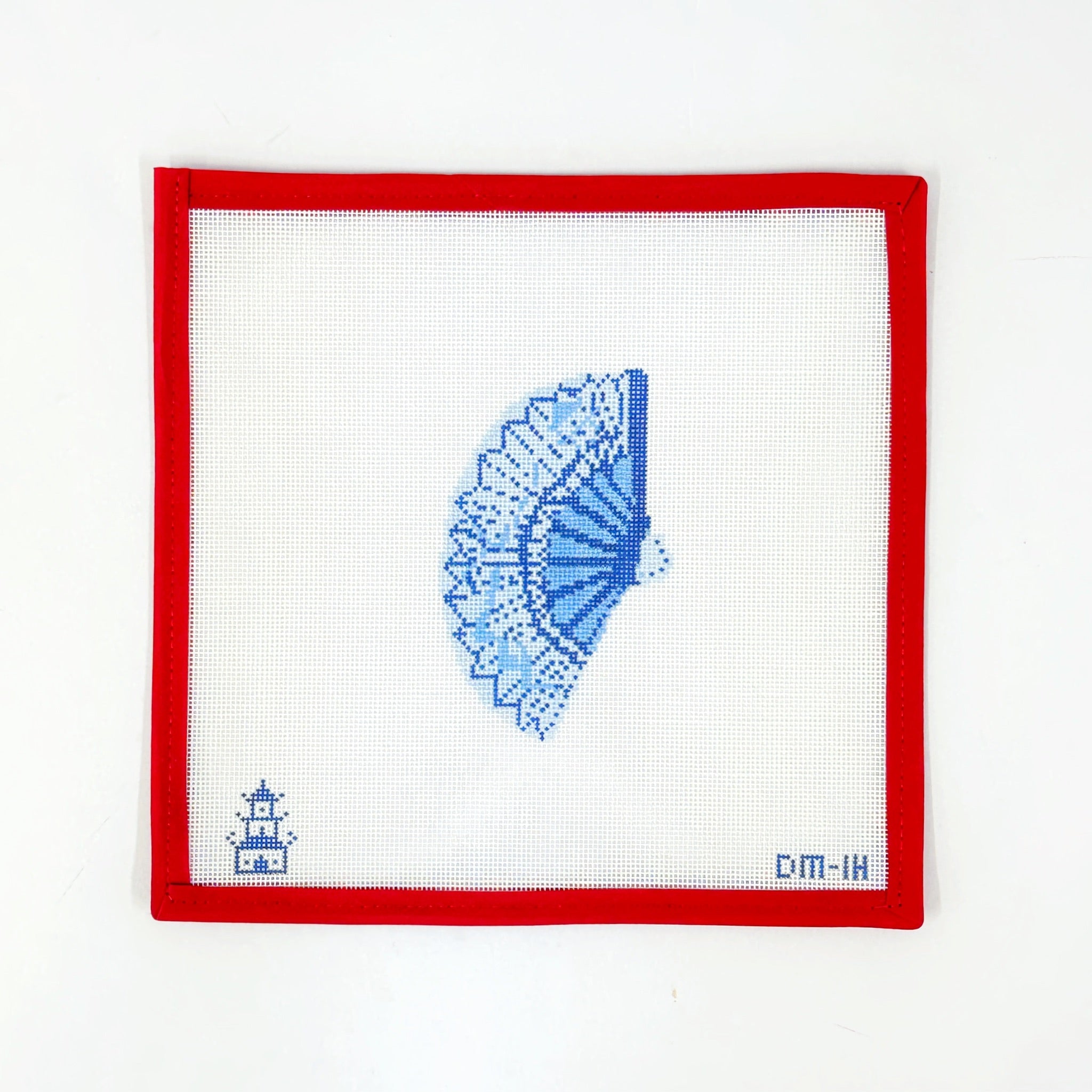 Blue FanPlum StitcheryCanvasThe Red Thread Atelier