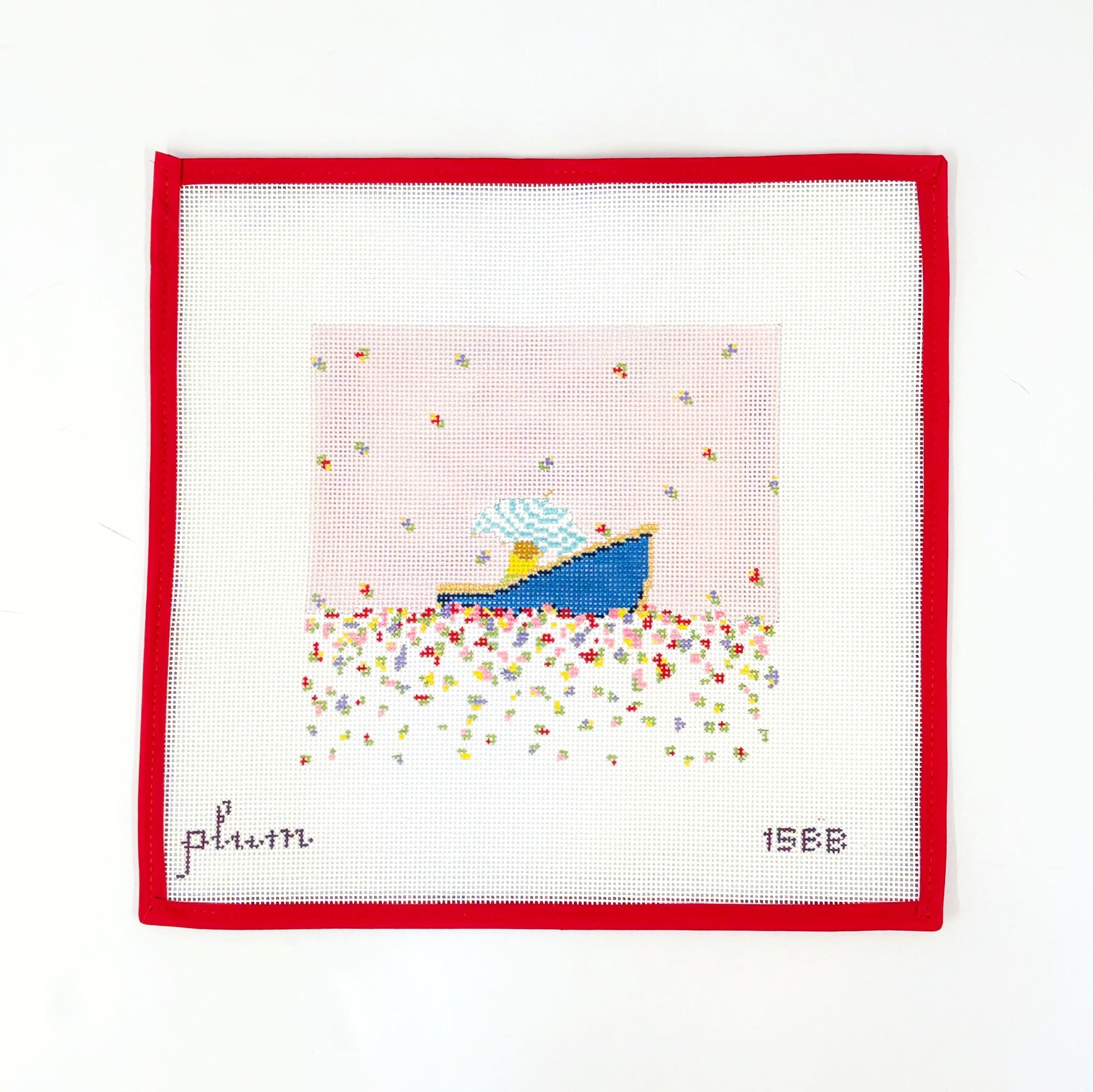 Raining FlowersPlum StitcheryCanvasThe Red Thread Atelier