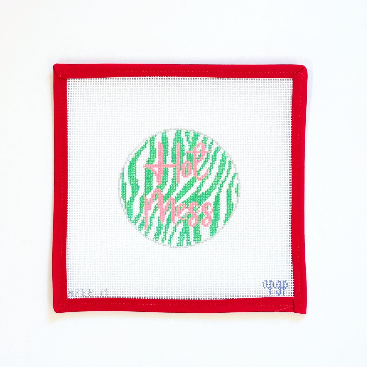 Hot Mess RoundA Poore Girl PaintsCanvasThe Red Thread Atelier