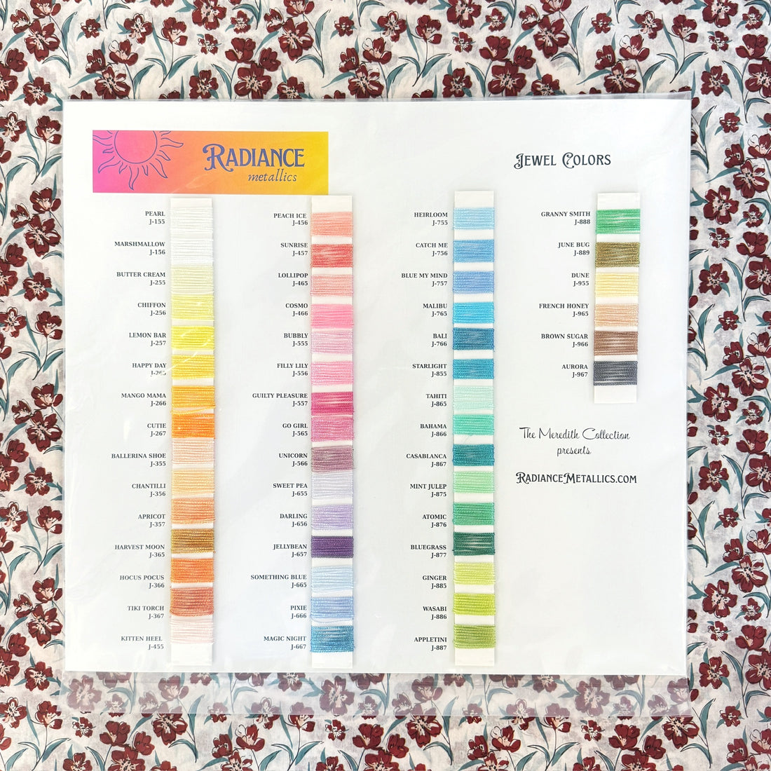 Radiance Metallic Thread - 18 - Jewel Colors