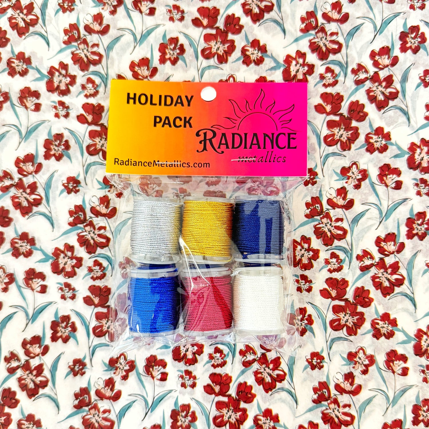 Radiance Metallic Thread - 18 - Holiday Pack - Patriotic
