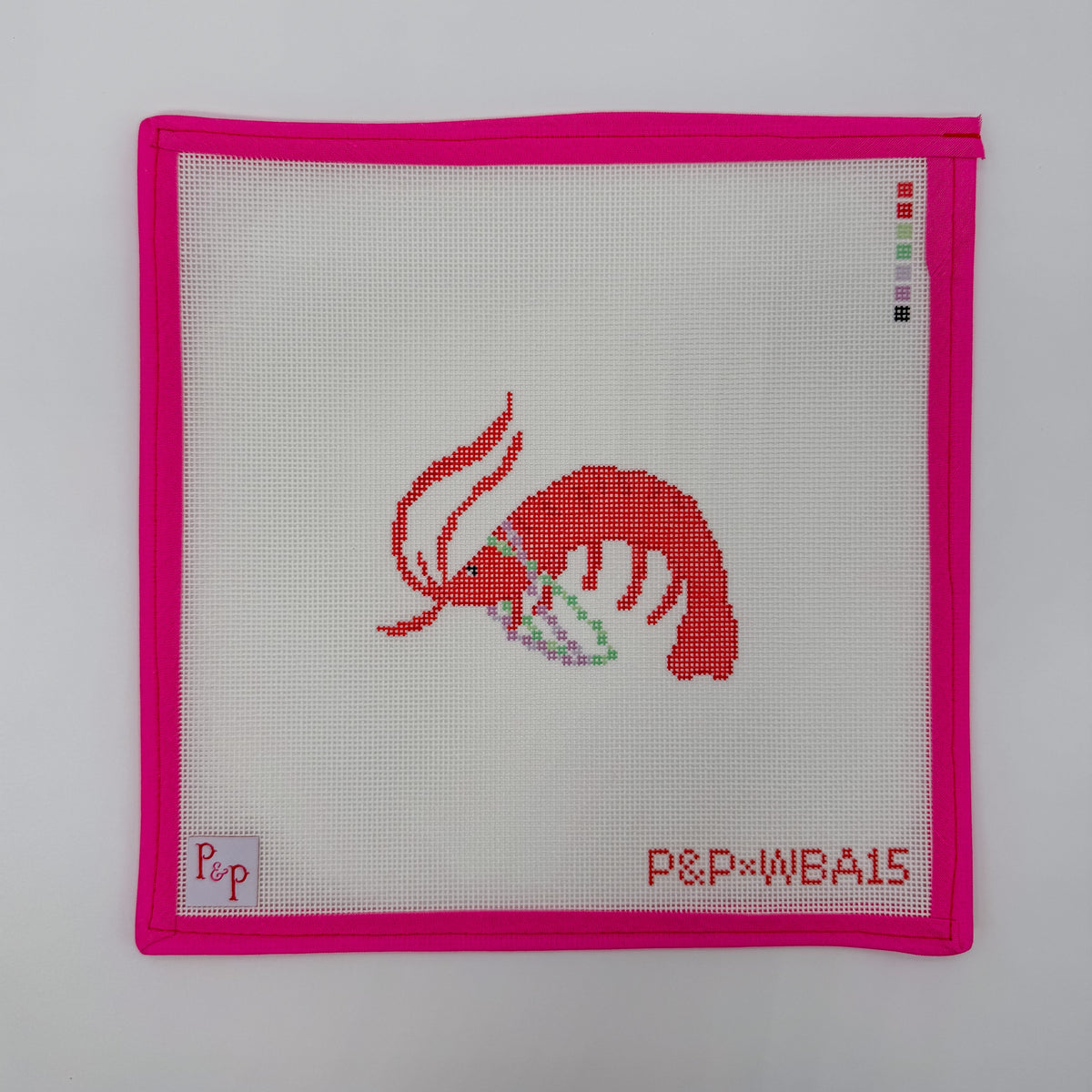 Crawfish Boogie needlepoint canvas by Penny and Penny with Whimsy by Angela