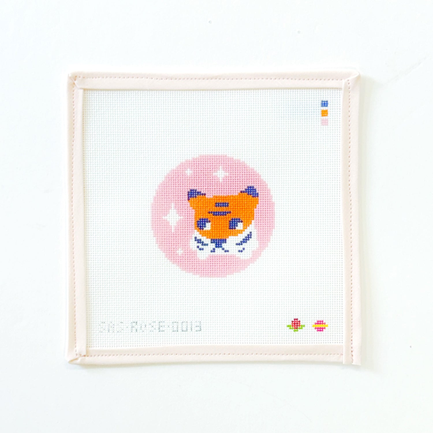 Simple Tiger RoundSaturnalia StitchingCanvasThe Red Thread Atelier
