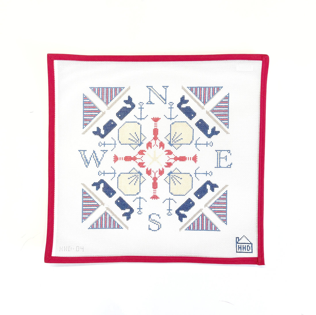 New England Compass.Halcyon House DesignsCanvasThe Red Thread Atelier