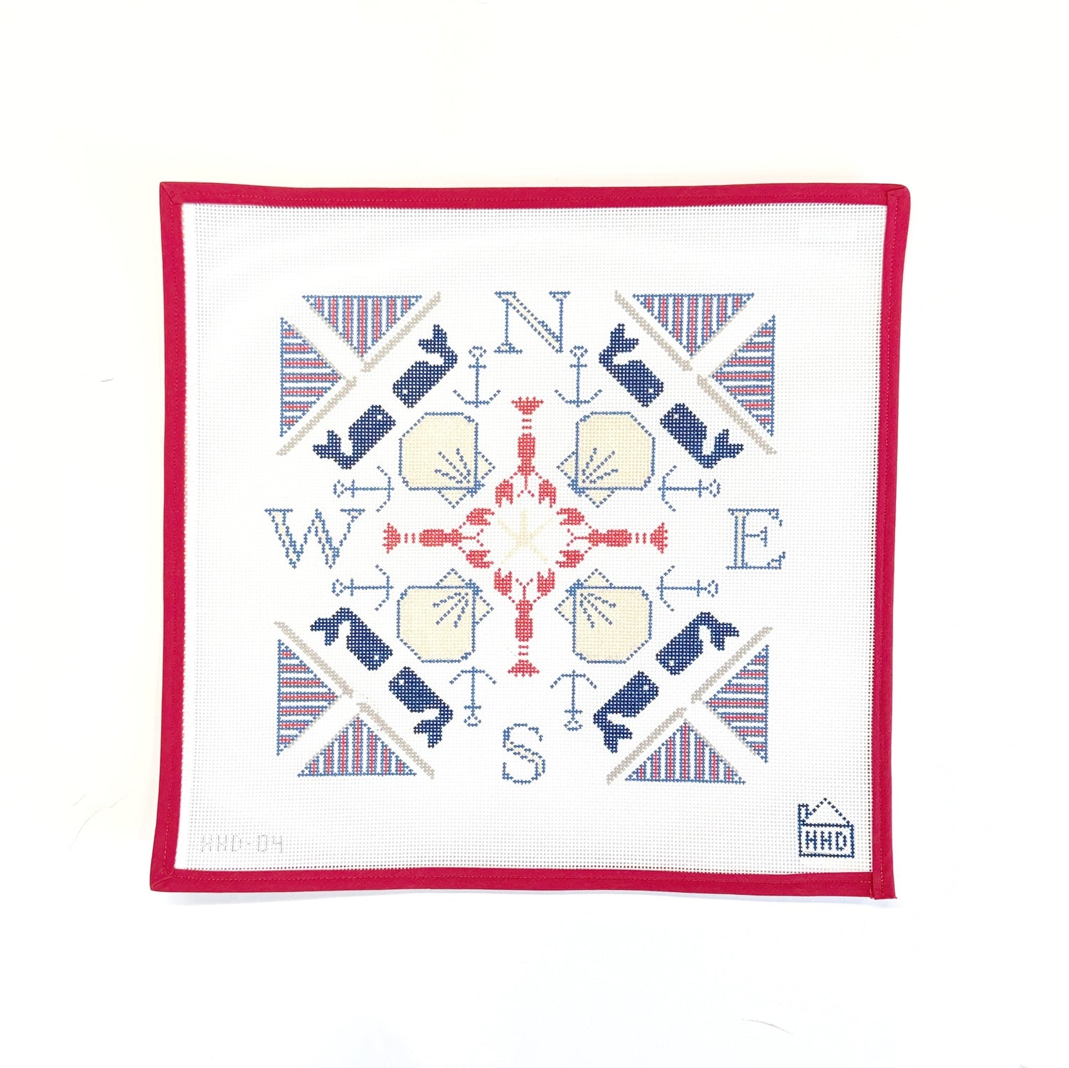New England Compass.Halcyon House DesignsCanvasThe Red Thread Atelier