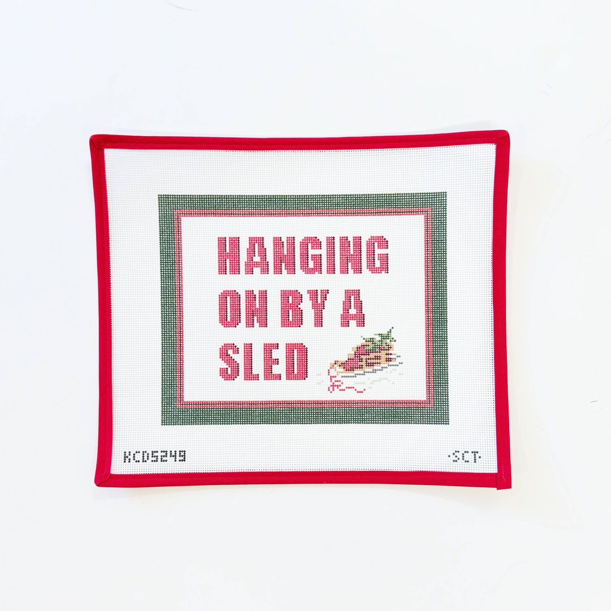 Hanging On By A SledKCNCanvasThe Red Thread Atelier