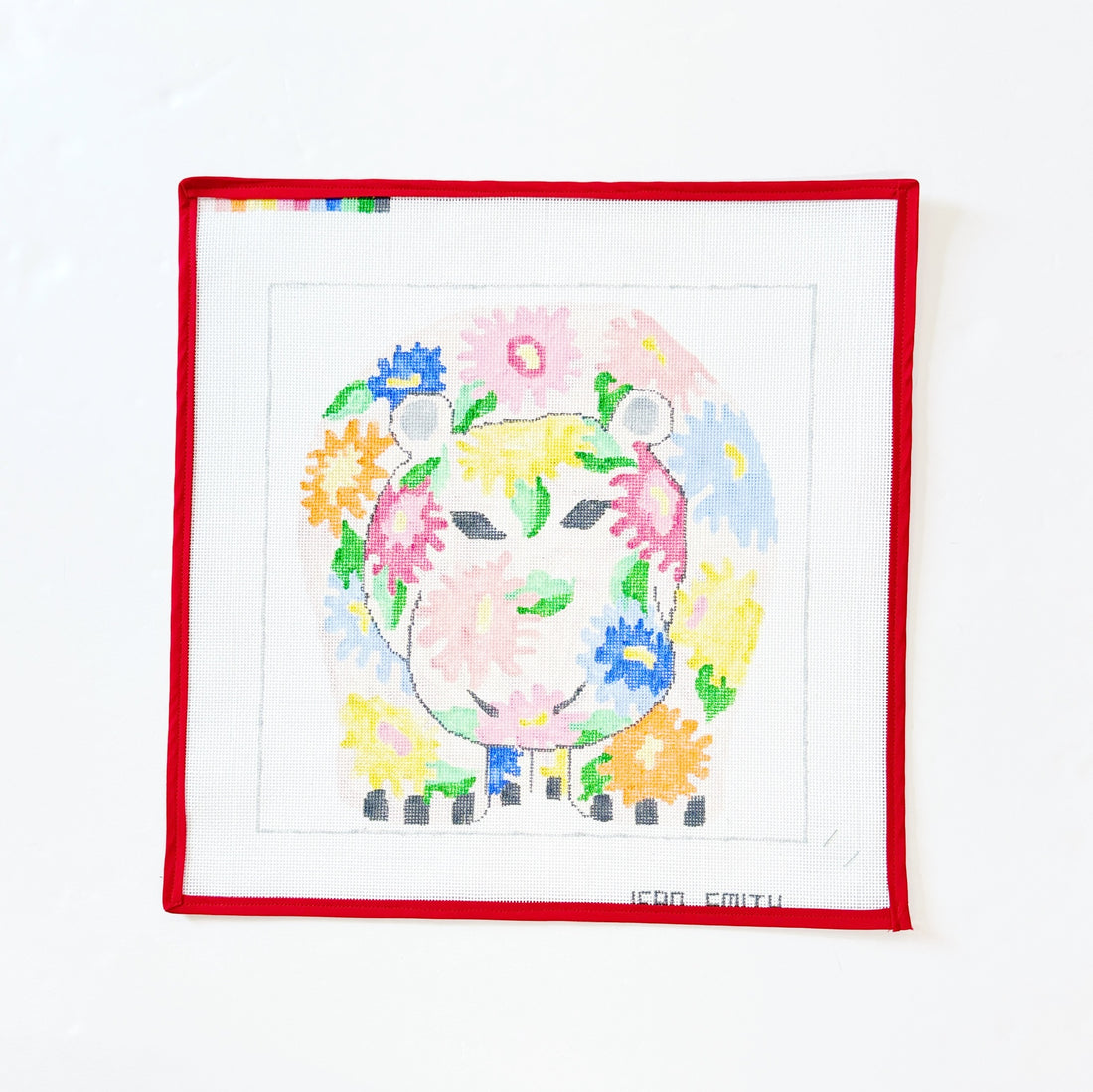 Happy HippoJean SmithCanvasThe Red Thread Atelier