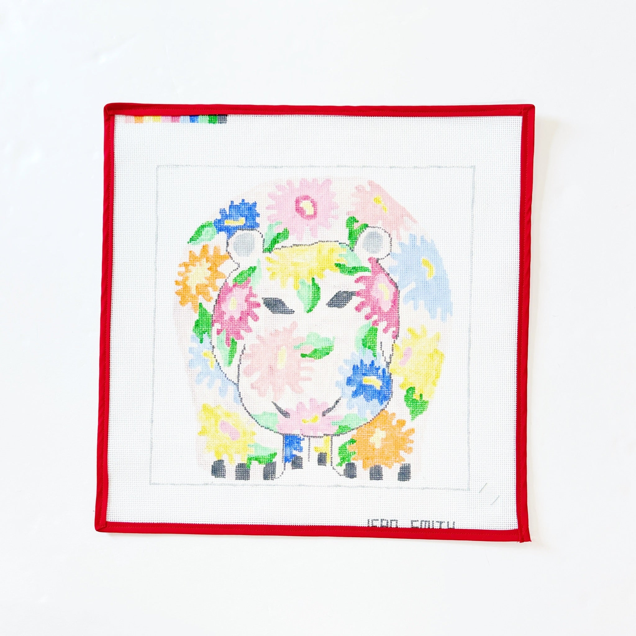 Happy HippoJean SmithCanvasThe Red Thread Atelier