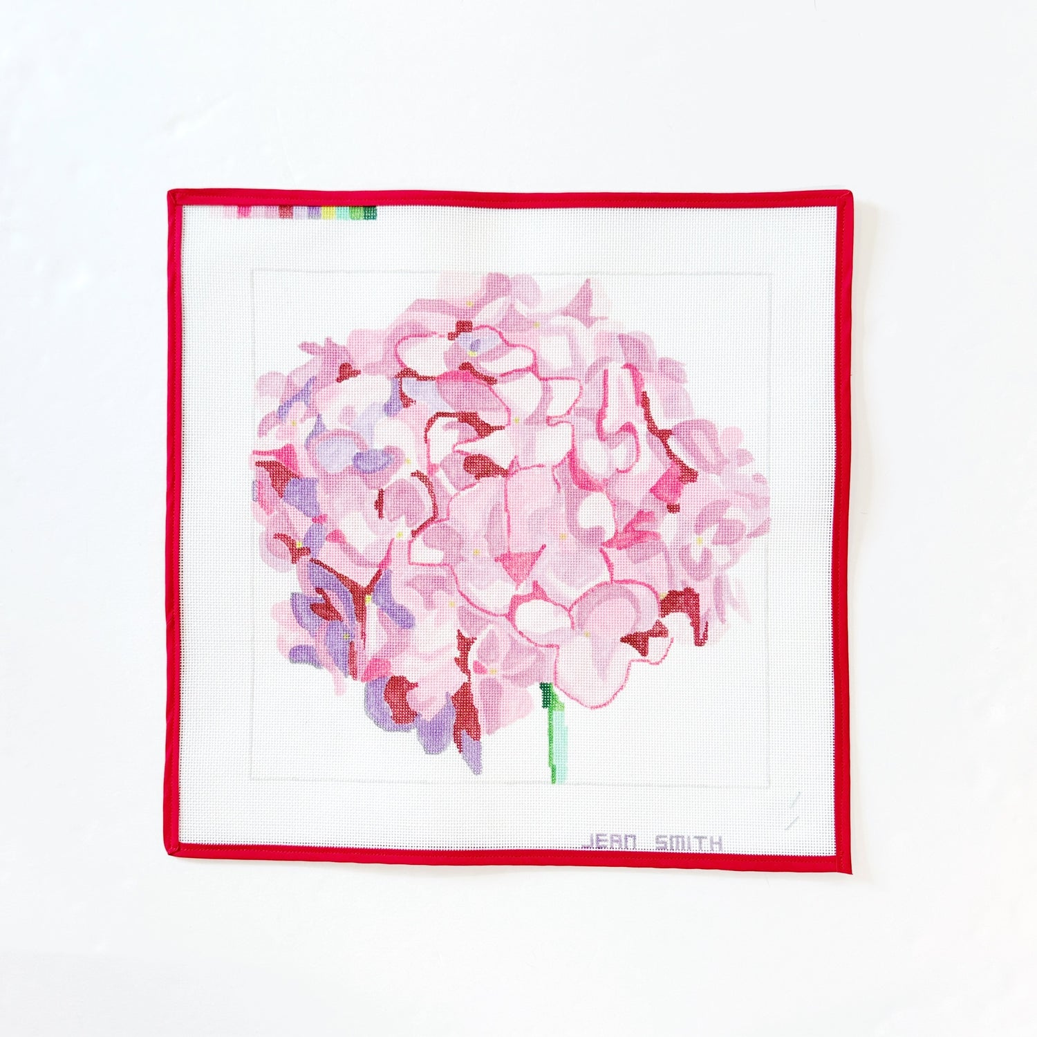 Pink HydrangeaJean SmithCanvasThe Red Thread Atelier
