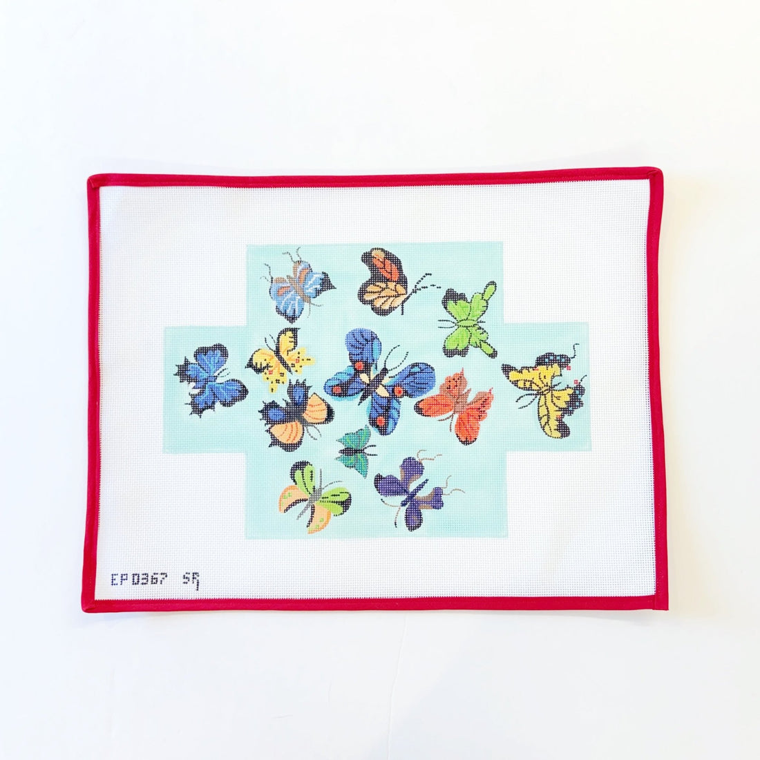 Butterflies Brick CoverSusan RobertsCanvasThe Red Thread Atelier