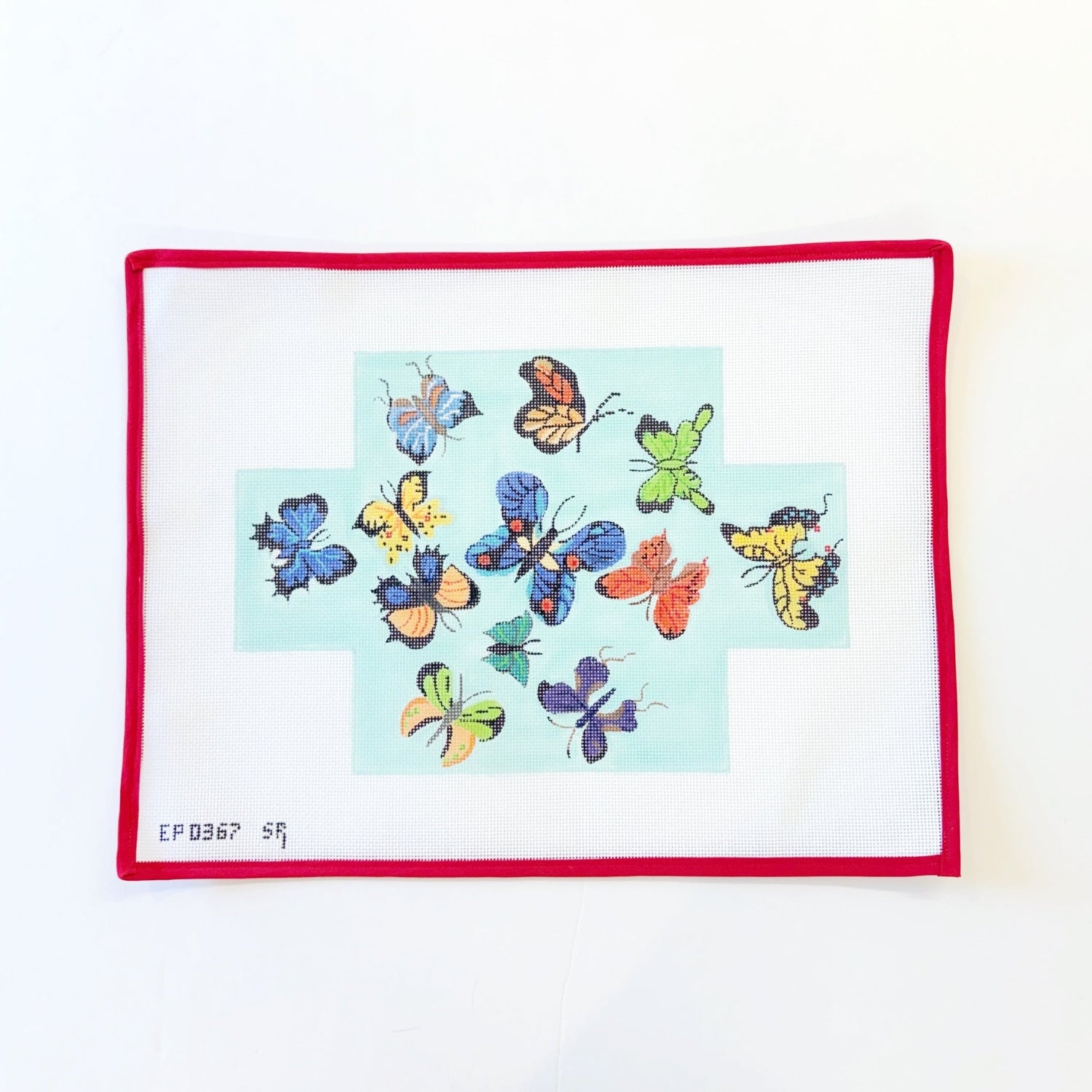 Butterflies Brick CoverSusan RobertsCanvasThe Red Thread Atelier