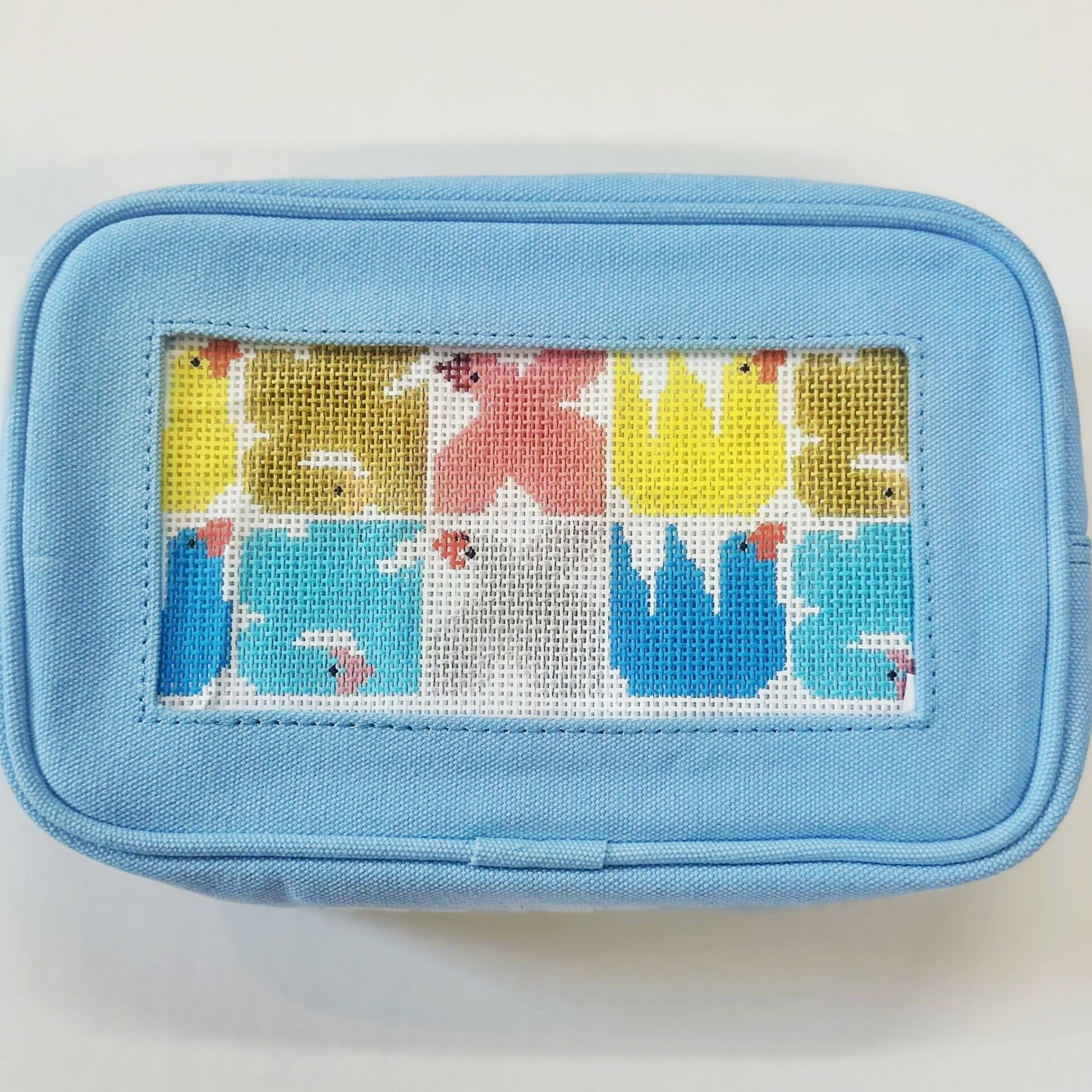 Self Finishing Needlepoint Cosmetic BagsPlanet Earth FiberAccessoryThe Red Thread Atelier