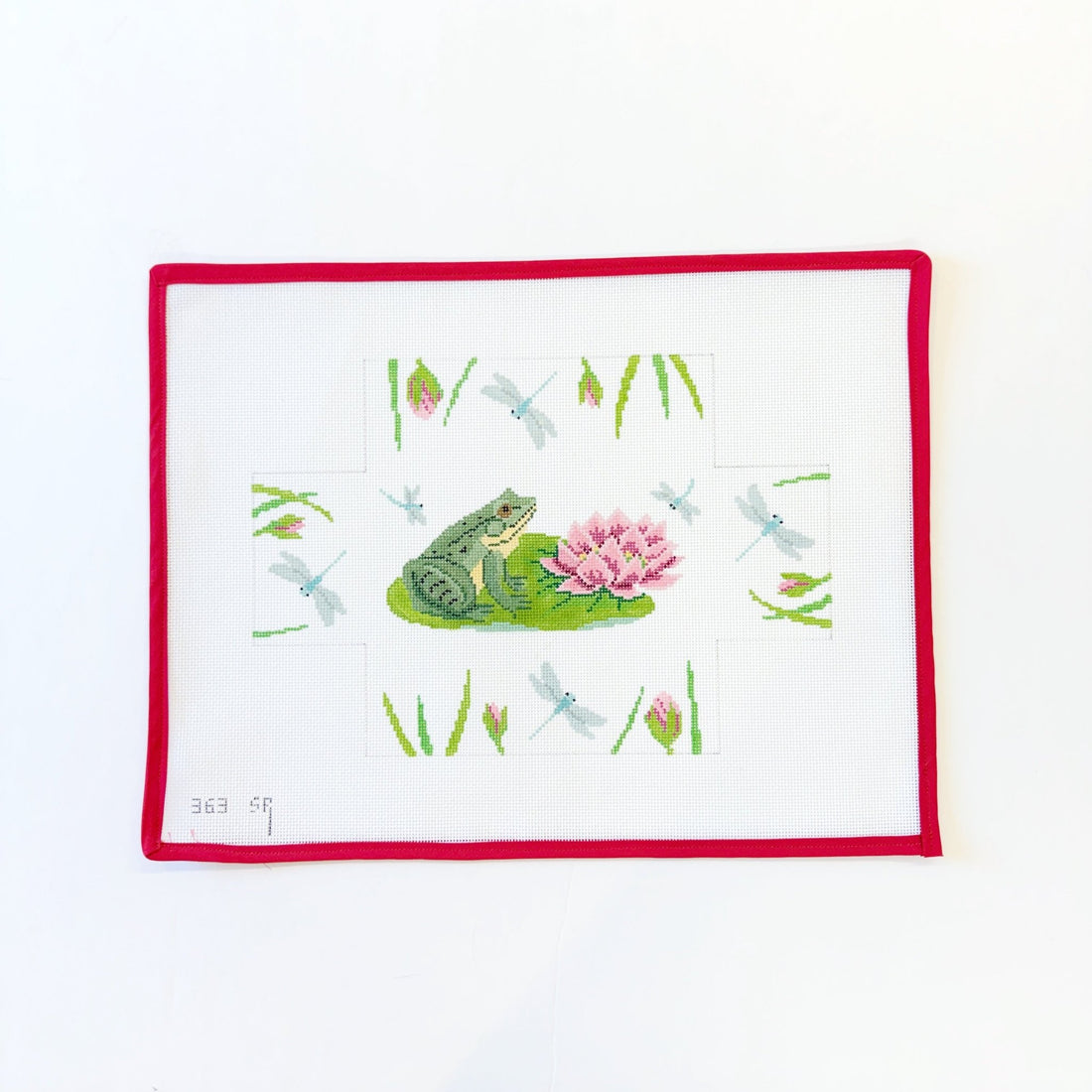 Frog &amp; Dragonflies Brick CoverSusan RobertsCanvasThe Red Thread Atelier