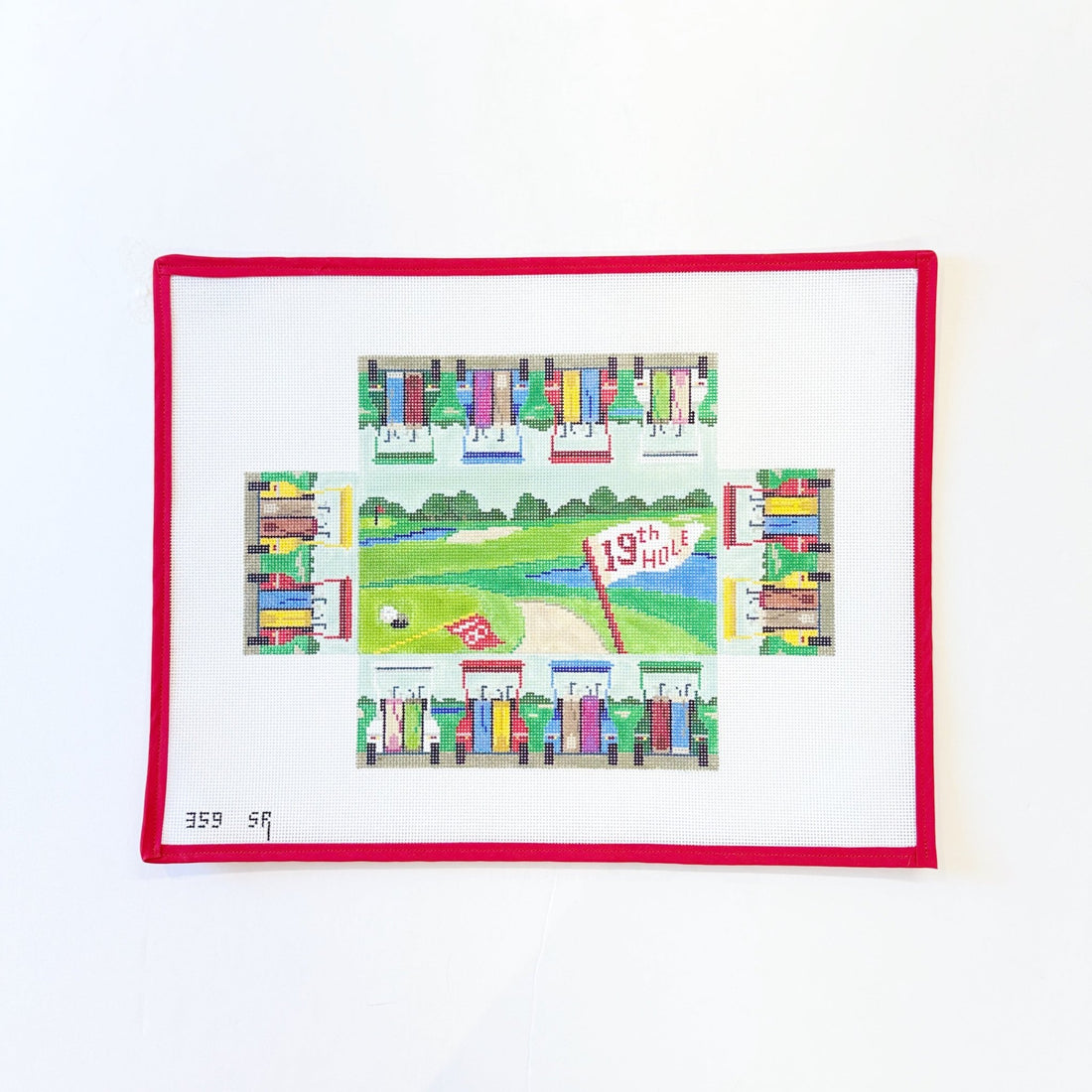 19th Hole Brick CoverSusan RobertsCanvasThe Red Thread Atelier