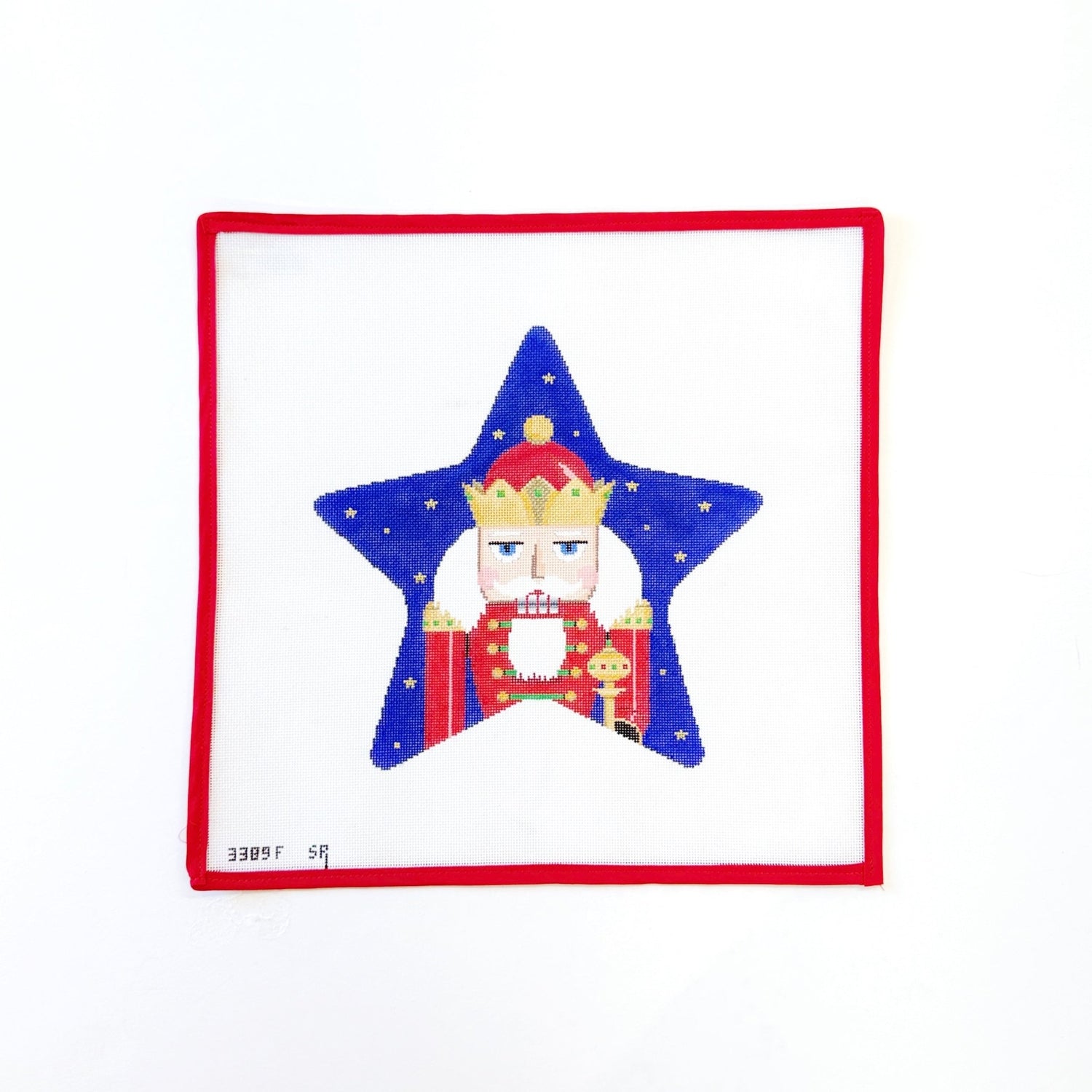 Nutcracker King Tree TopperSusan RobertsCanvasThe Red Thread Atelier