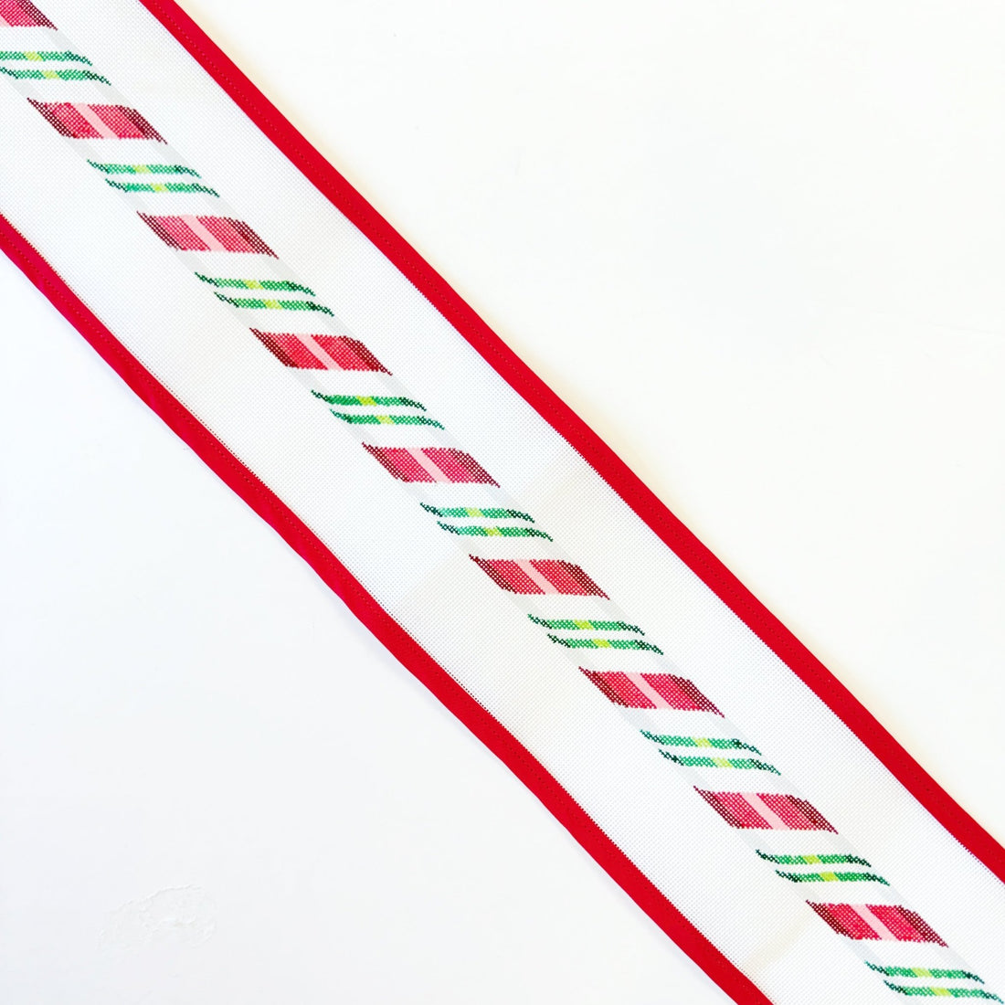 Red &amp; Green Candy Cane BeltSusan RobertsCanvasThe Red Thread Atelier