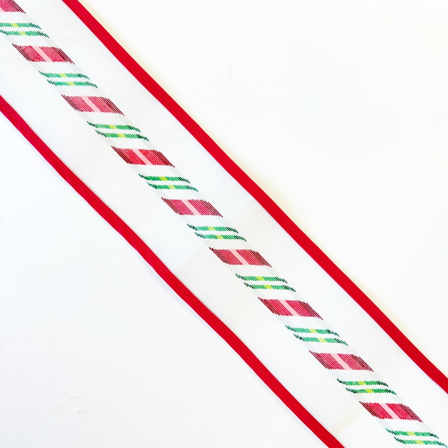 Red &amp; Green Candy Cane BeltSusan RobertsCanvasThe Red Thread Atelier