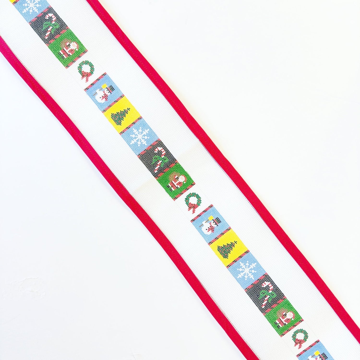 Christmas Patches BeltSusan RobertsCanvasThe Red Thread Atelier