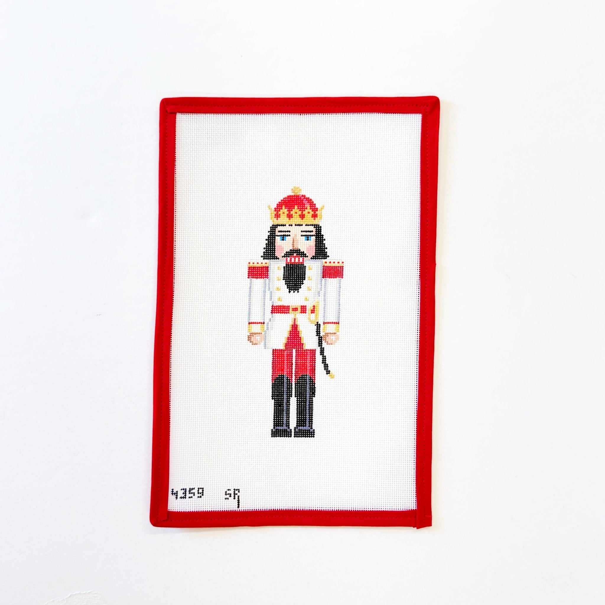 Nutcracker, Red &amp; White KingSusan RobertsCanvasThe Red Thread Atelier