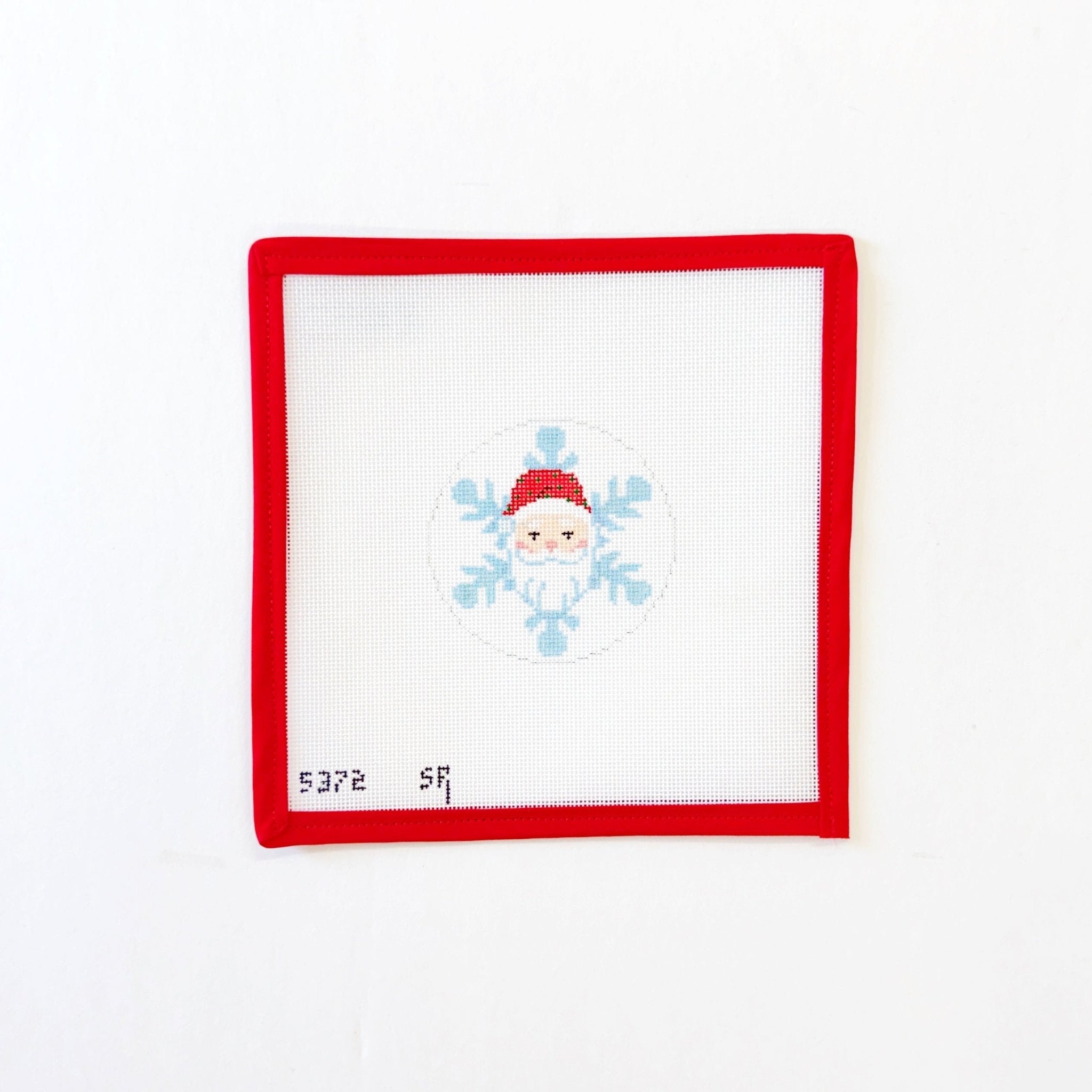 Snow Flake, Santa FaceSusan RobertsCanvasThe Red Thread Atelier