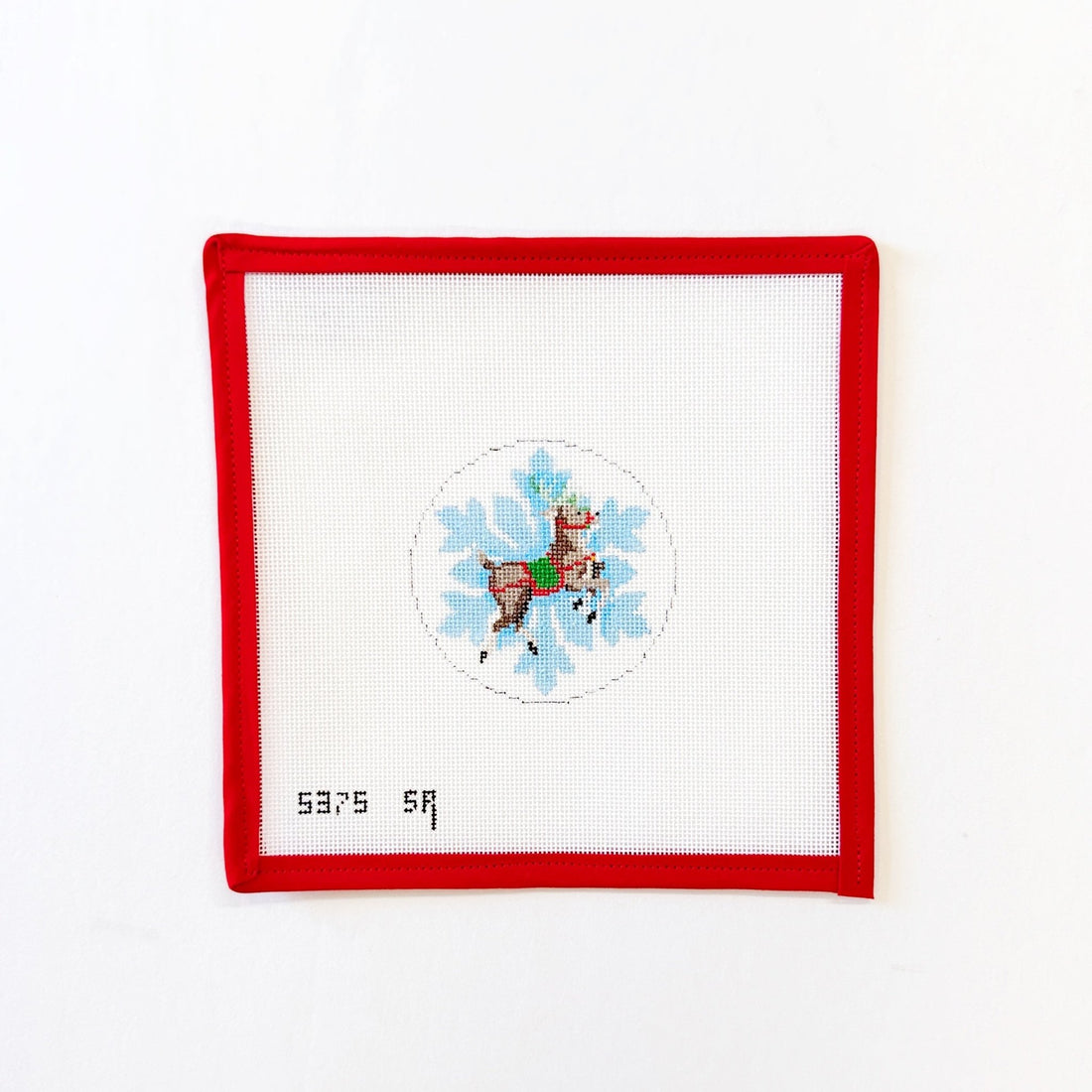 Snow Flake, Flying ReindeerSusan RobertsCanvasThe Red Thread Atelier