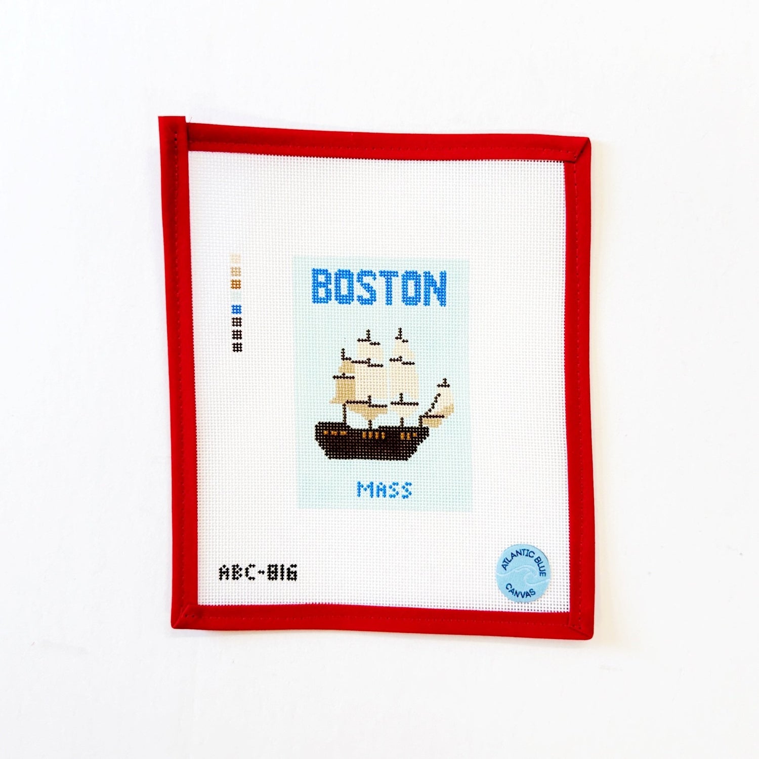 Travel BooksAtlantic BlueCanvasThe Red Thread Atelier