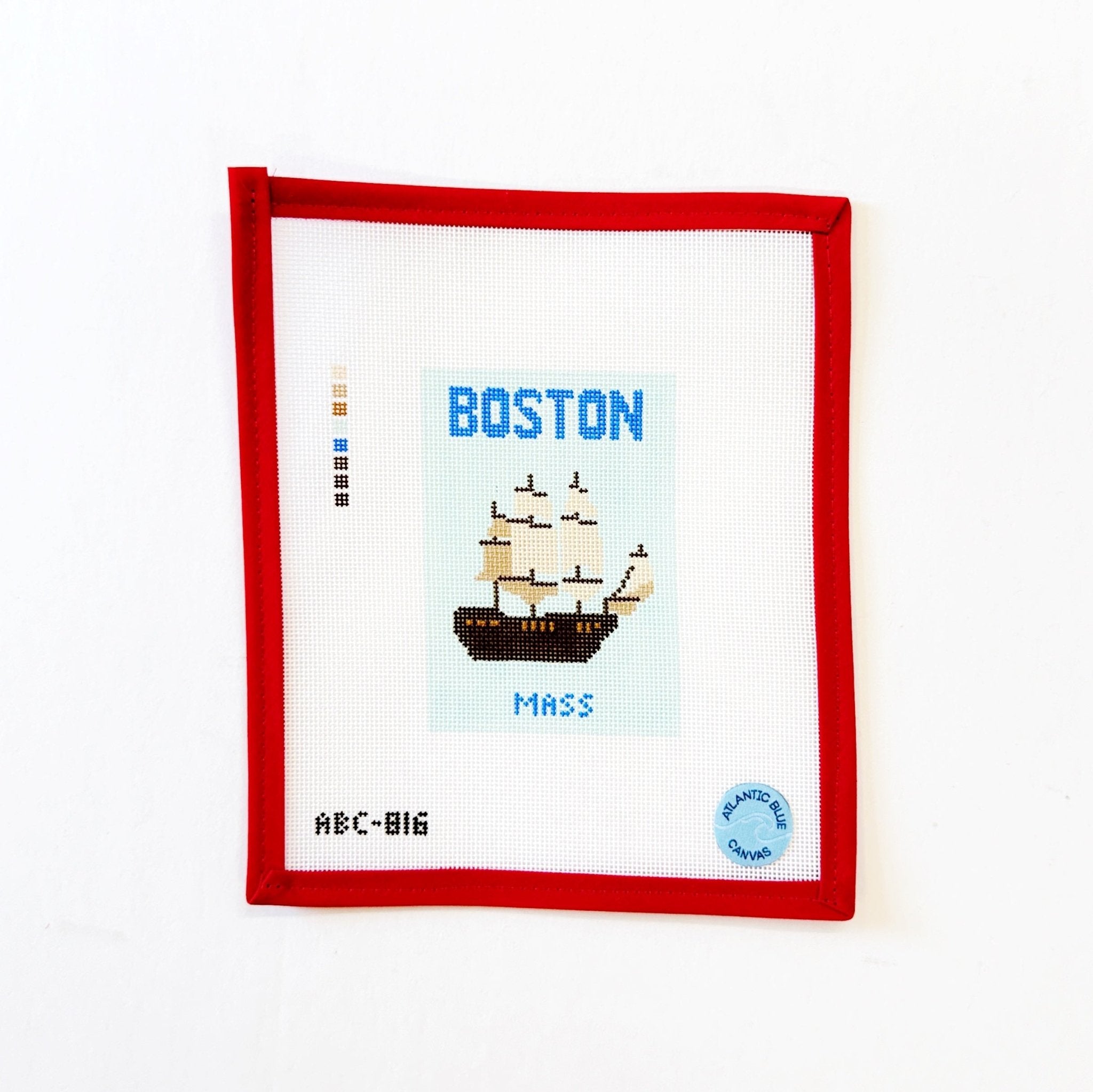 Travel BooksAtlantic BlueCanvasThe Red Thread Atelier