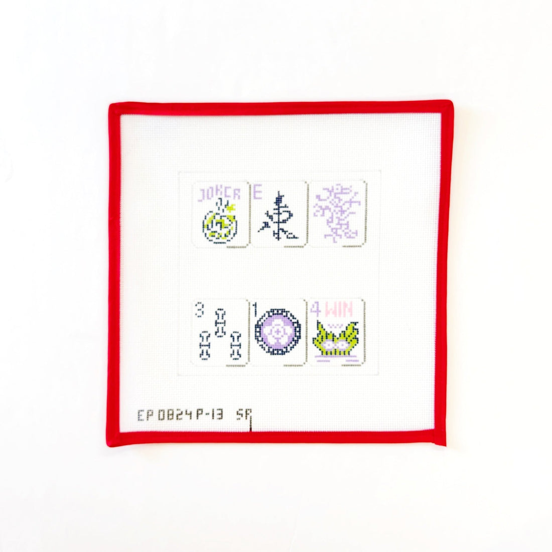 Mahjong Tile Bag, Purple 18Susan RobertsCanvasThe Red Thread Atelier