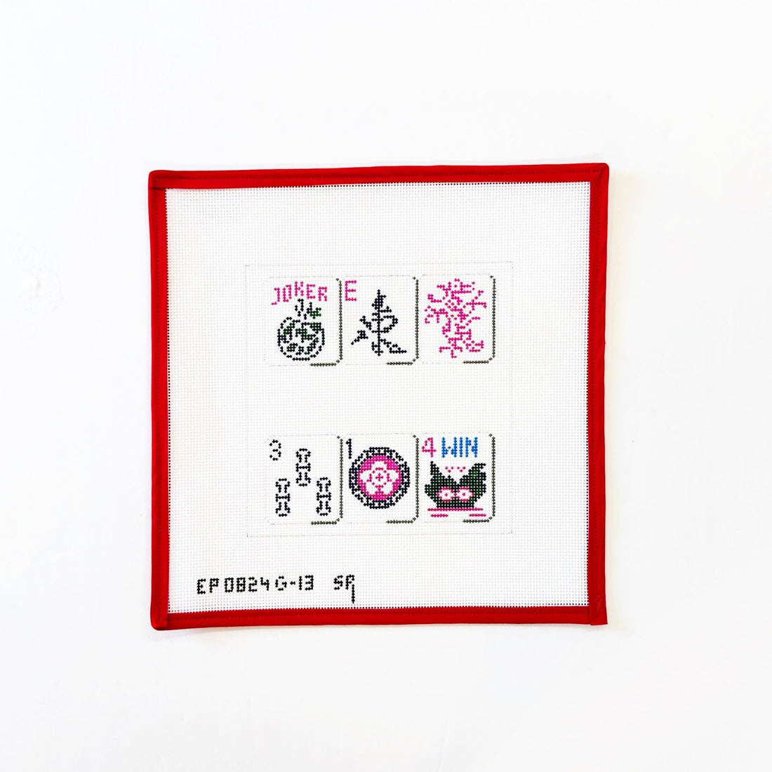 Mahjong Tile Bag, Fuchsia 13Susan RobertsCanvasThe Red Thread Atelier