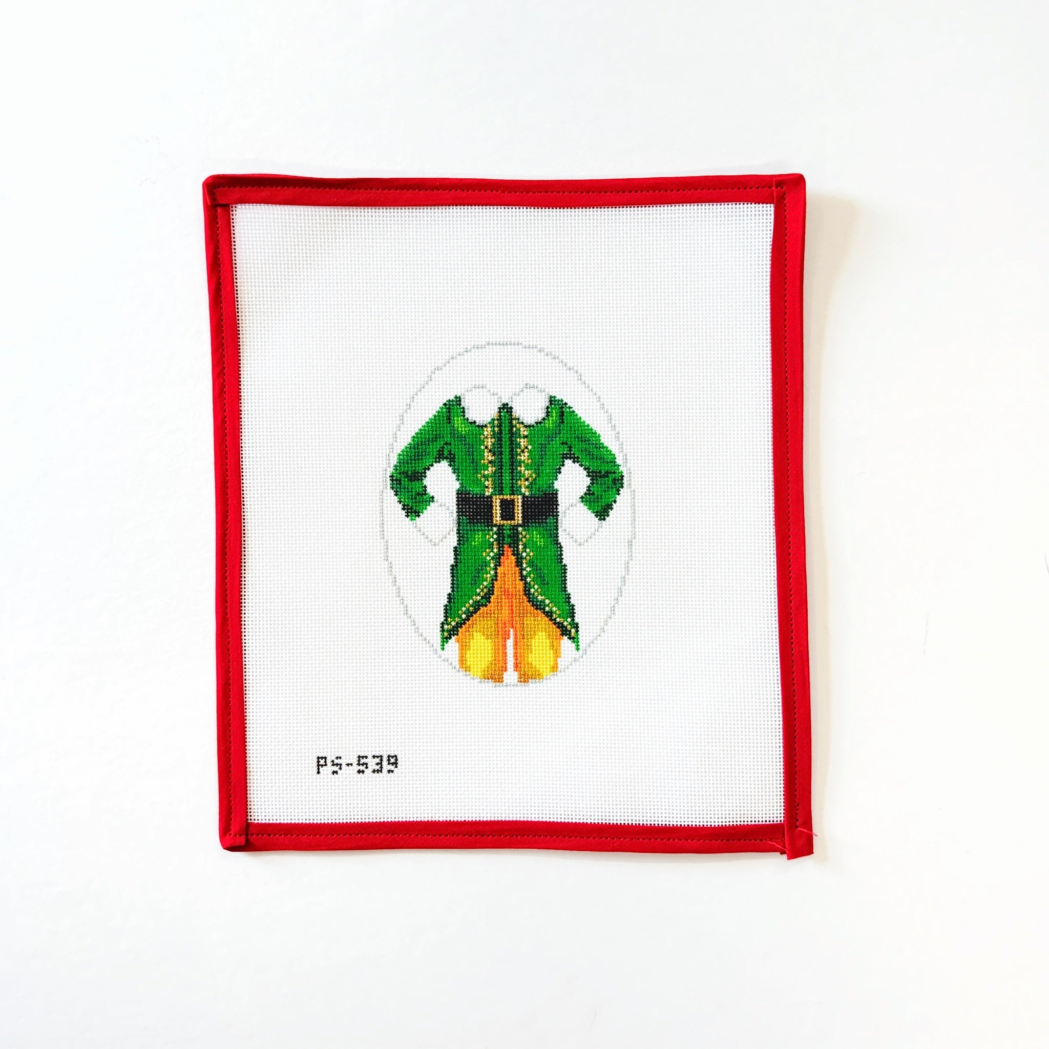Buddy The ElfPainted StitchCanvasThe Red Thread Atelier