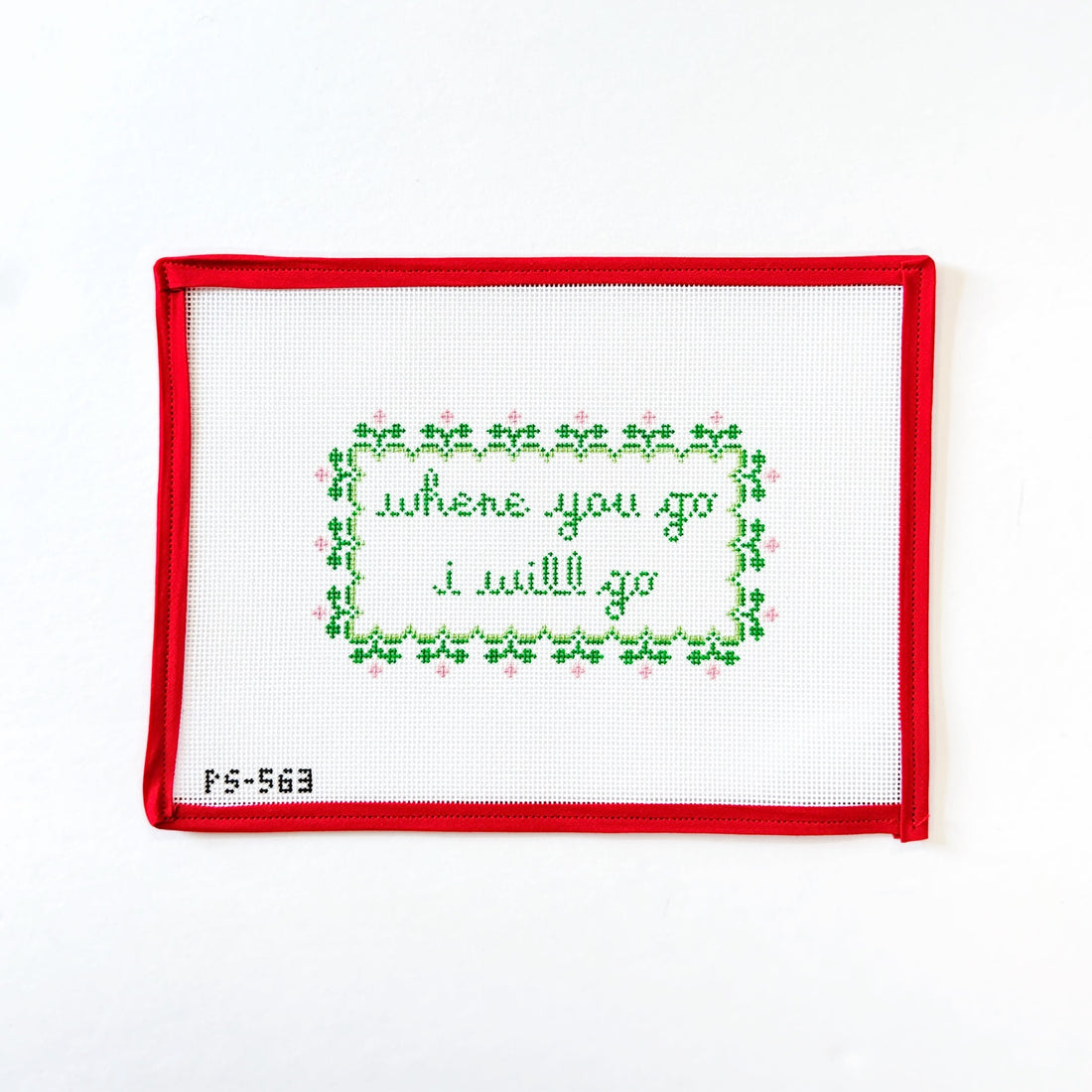 Where You GoPainted StitchCanvasThe Red Thread Atelier