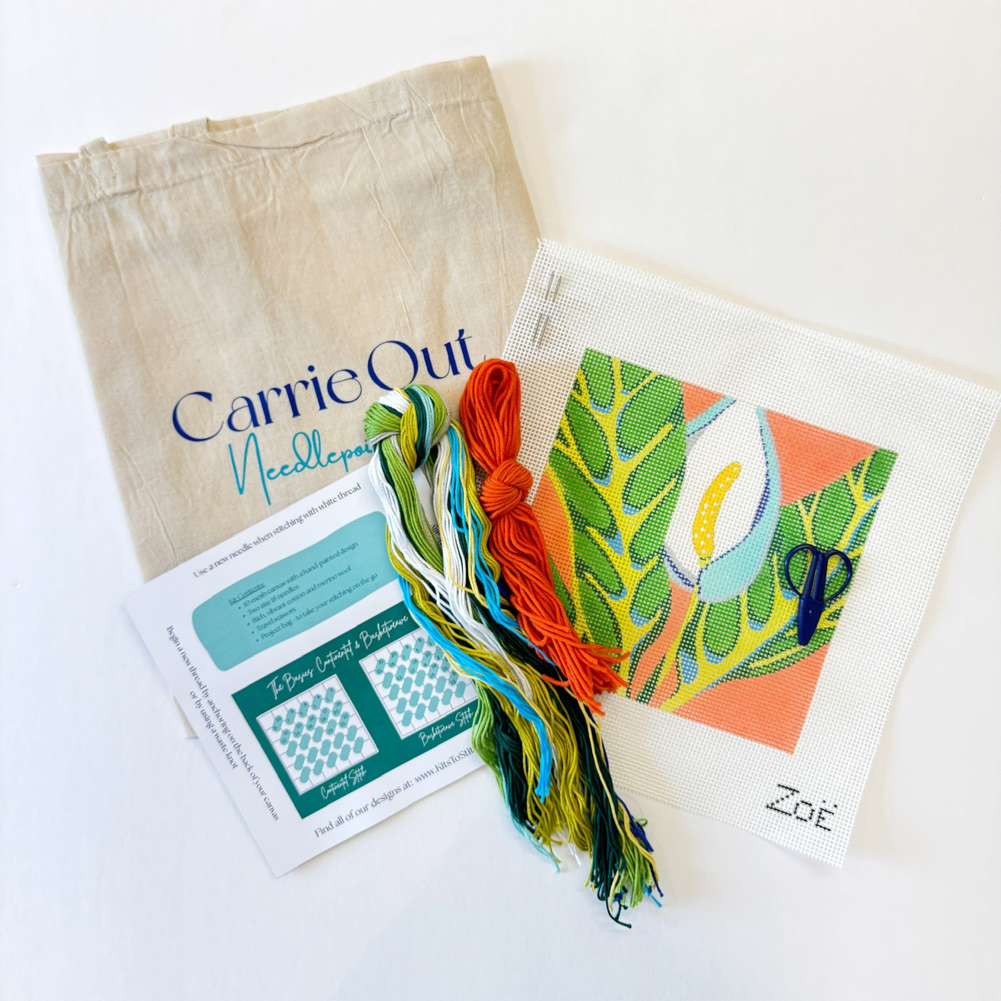 Carrie Out Kits - Calla LilyThe Red Thread AtelierKitThe Red Thread Atelier