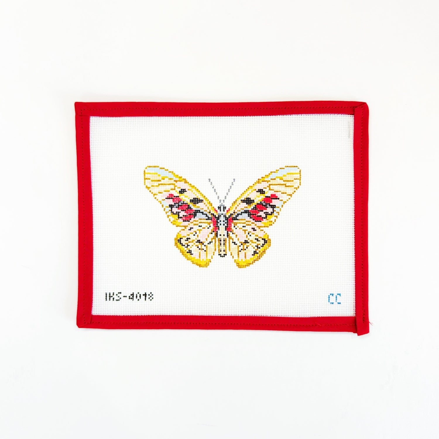 Butterfly Ornament - AutumnInitial KCanvasThe Red Thread Atelier