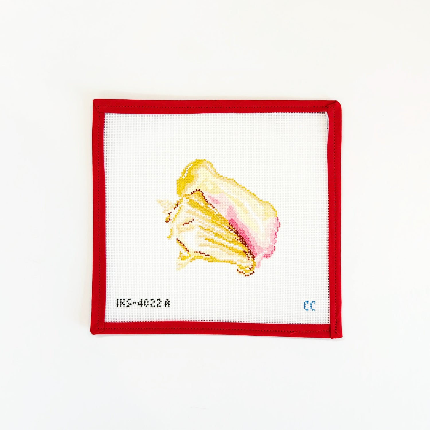 Queen ConchInitial KCanvasThe Red Thread Atelier