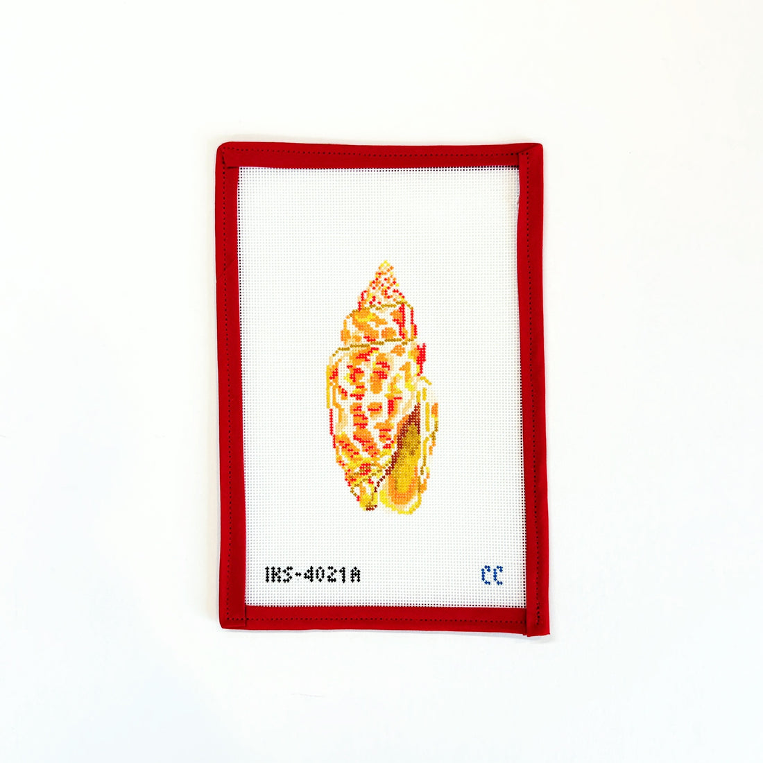 Miter Sea ShellInitial KCanvasThe Red Thread Atelier