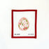 White Flower Easter EggInitial KCanvasThe Red Thread Atelier
